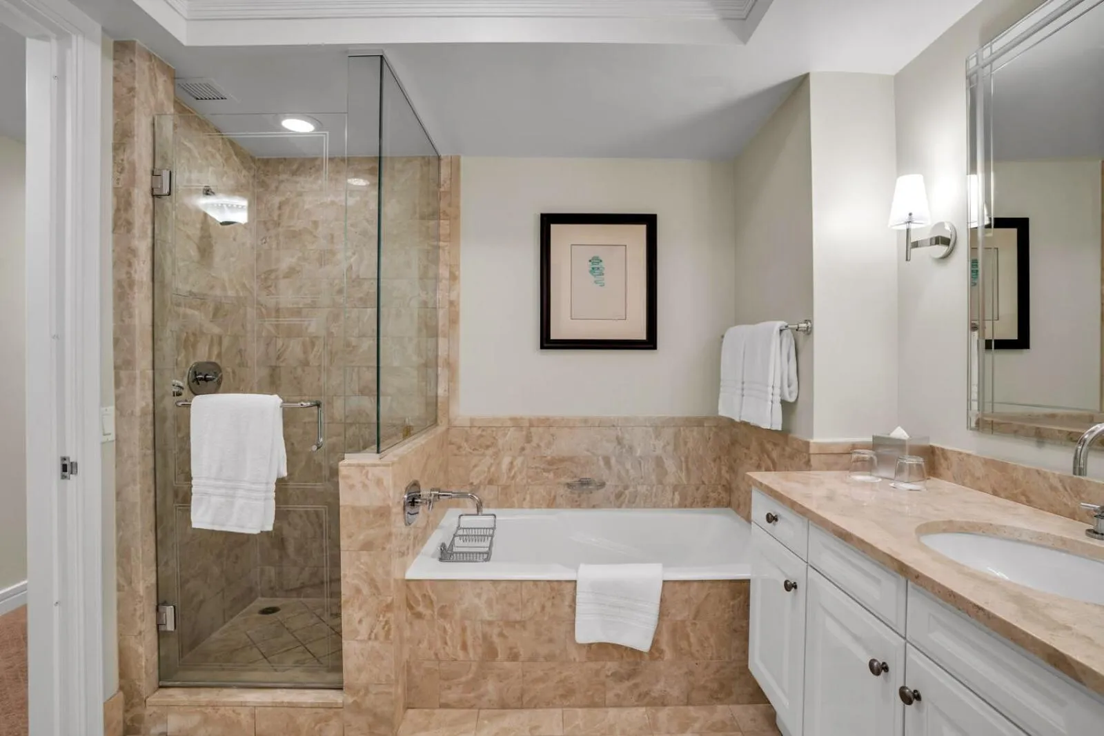 Bathroom in 2 Bedroom OR King Studio Suites Four Seasons Hotel Miami Free Wi-Fi & Free Parking