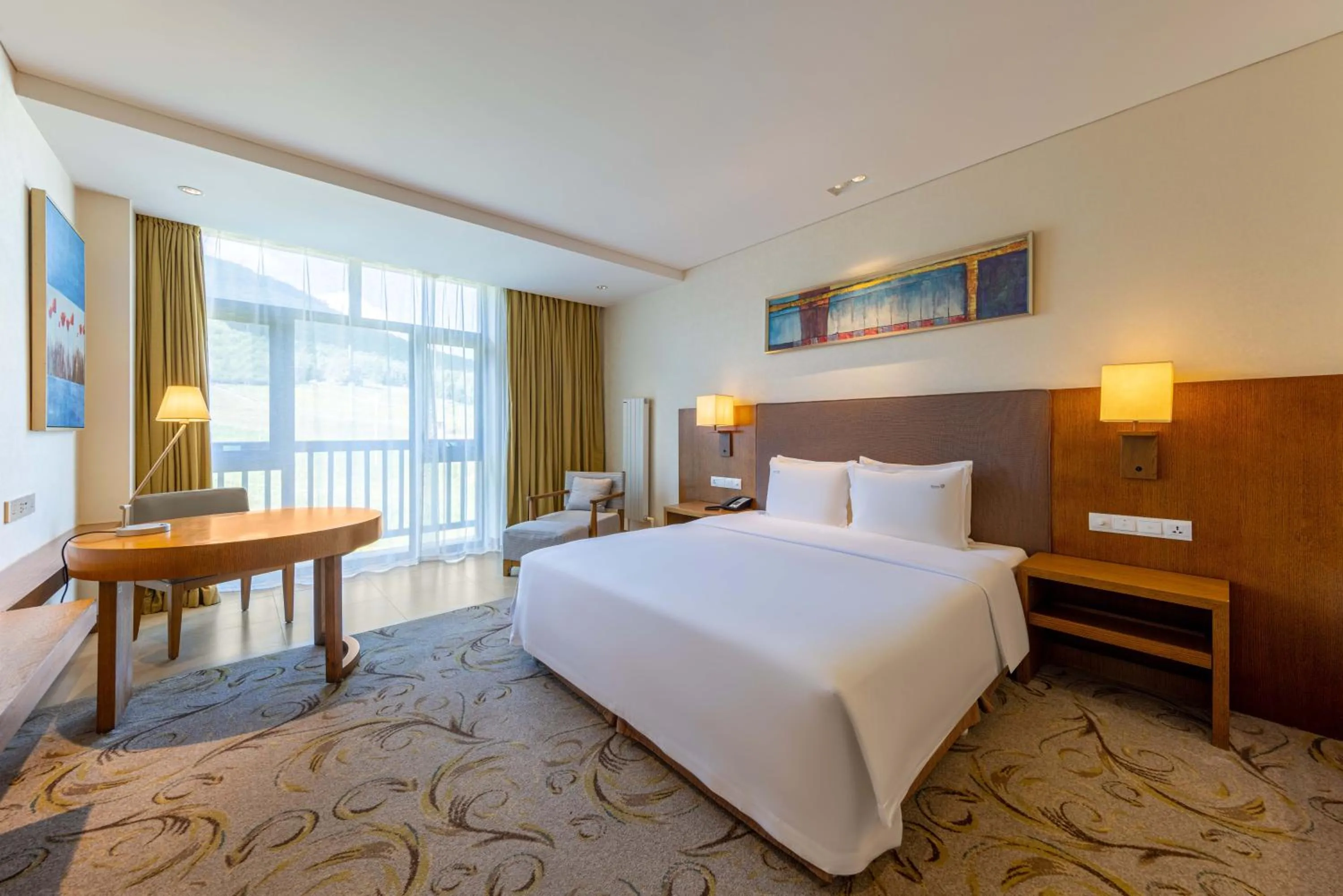 Bed in Wanda Jin Resort Changbaishan