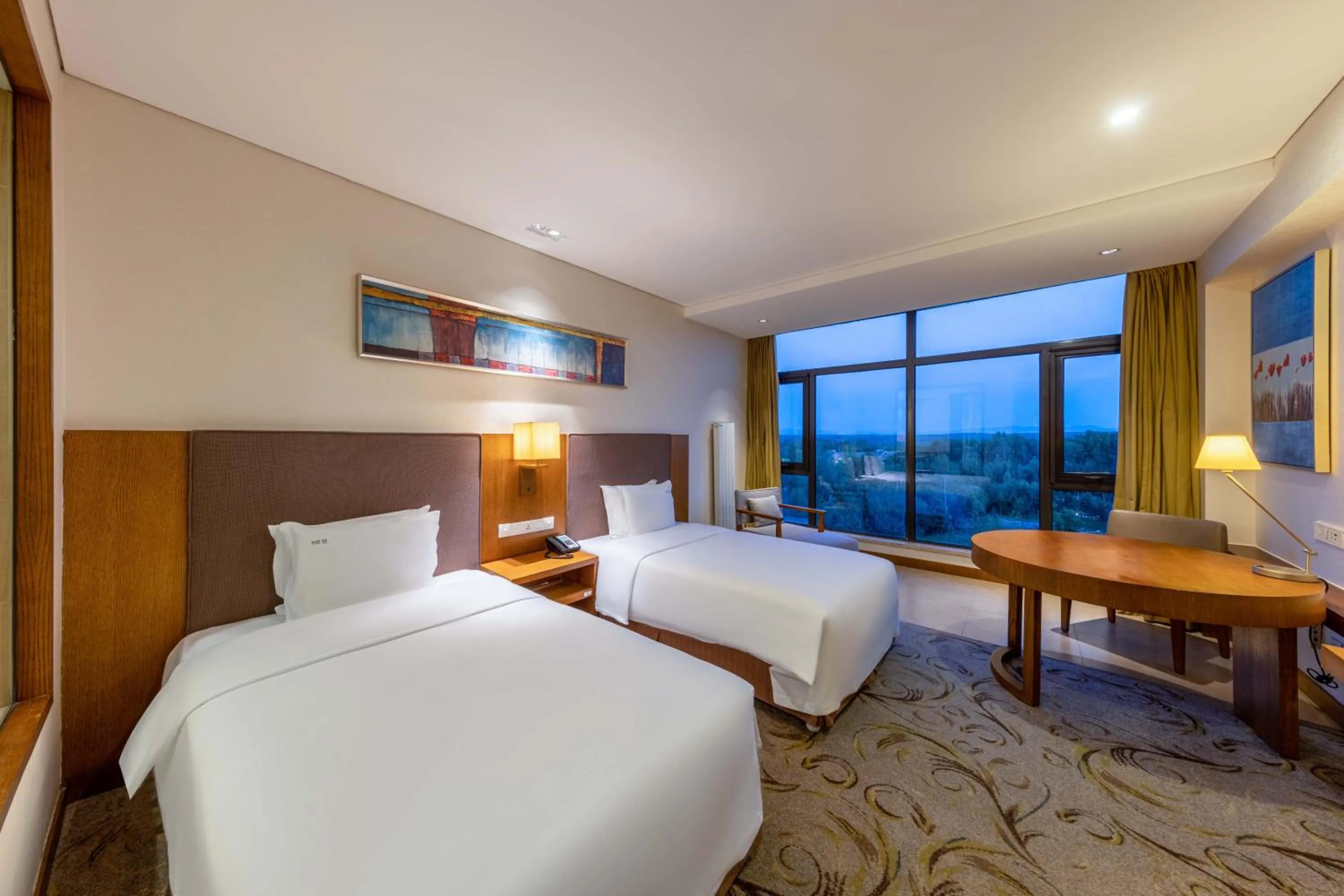 Bed in Wanda Jin Resort Changbaishan