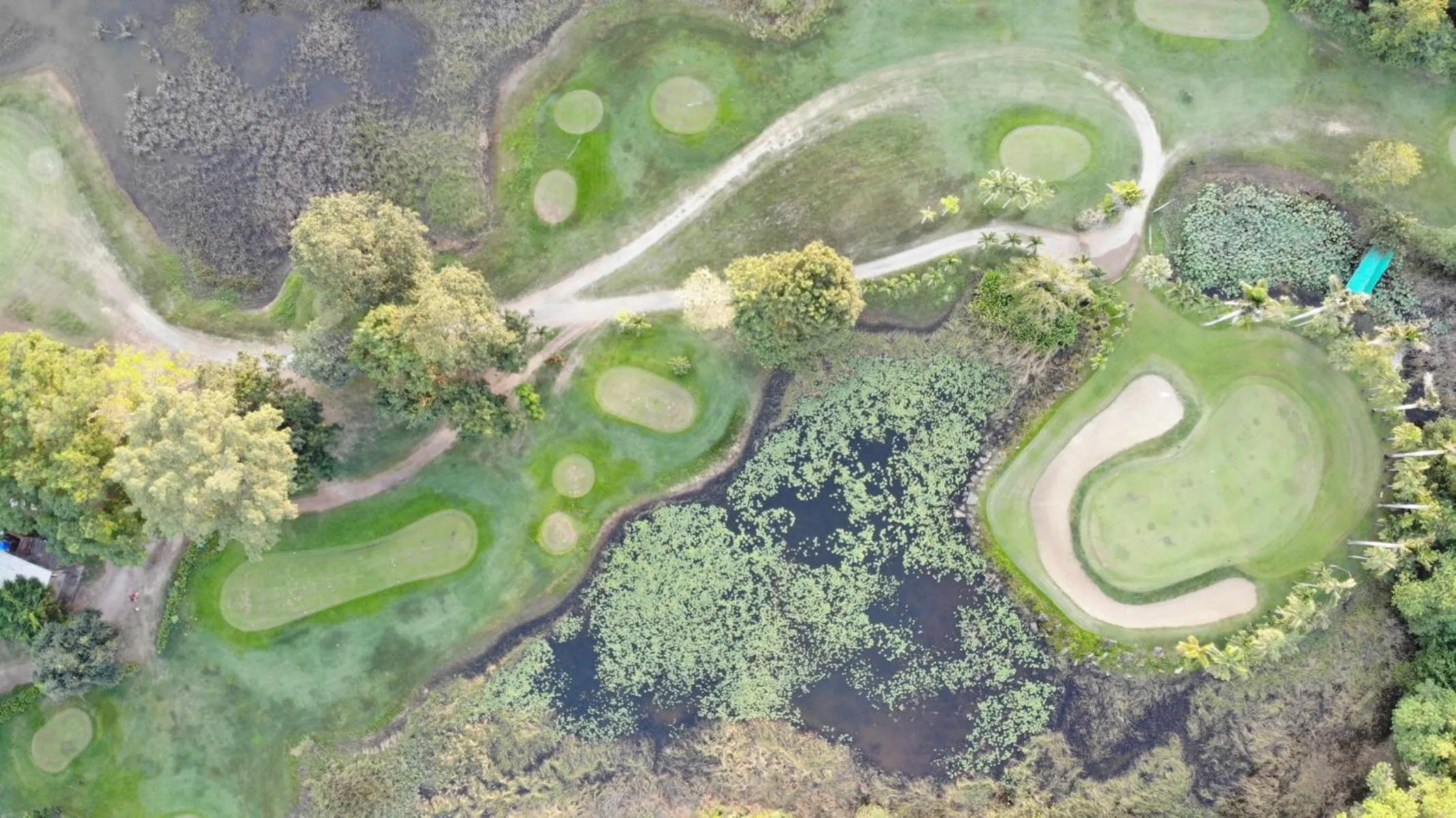 Bird's eye view in Korat Country Club Golf and Resort