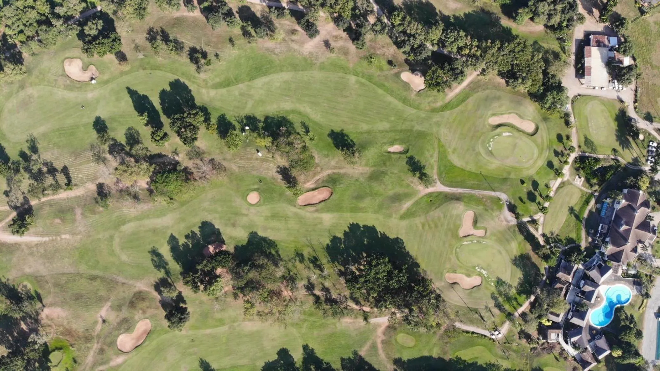 Bird's eye view in Korat Country Club Golf and Resort
