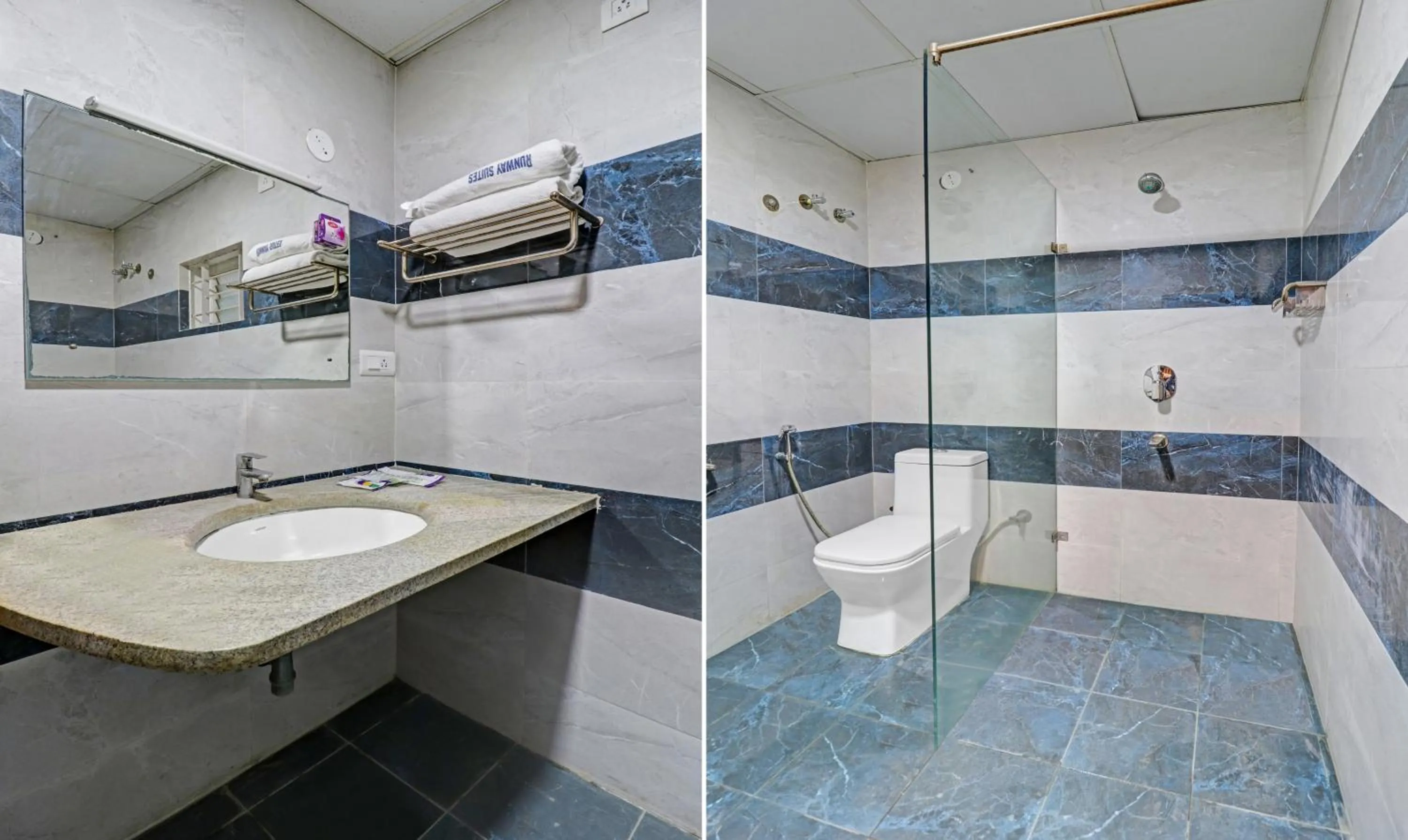 Bathroom in Treebo Premium Runway Suites, Marathahalli