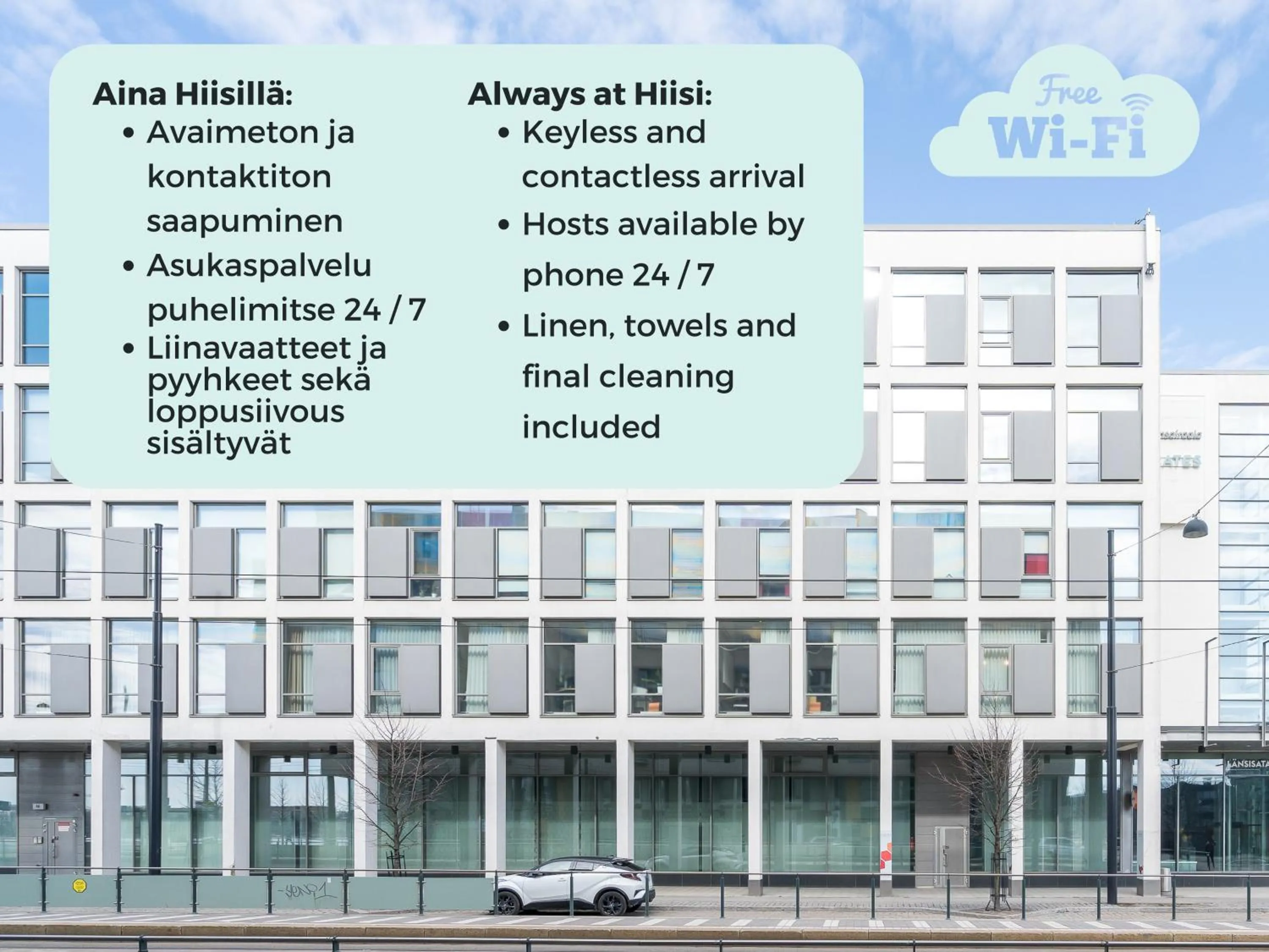 Property building in Hiisi Hotel Helsinki Jätkäsaari