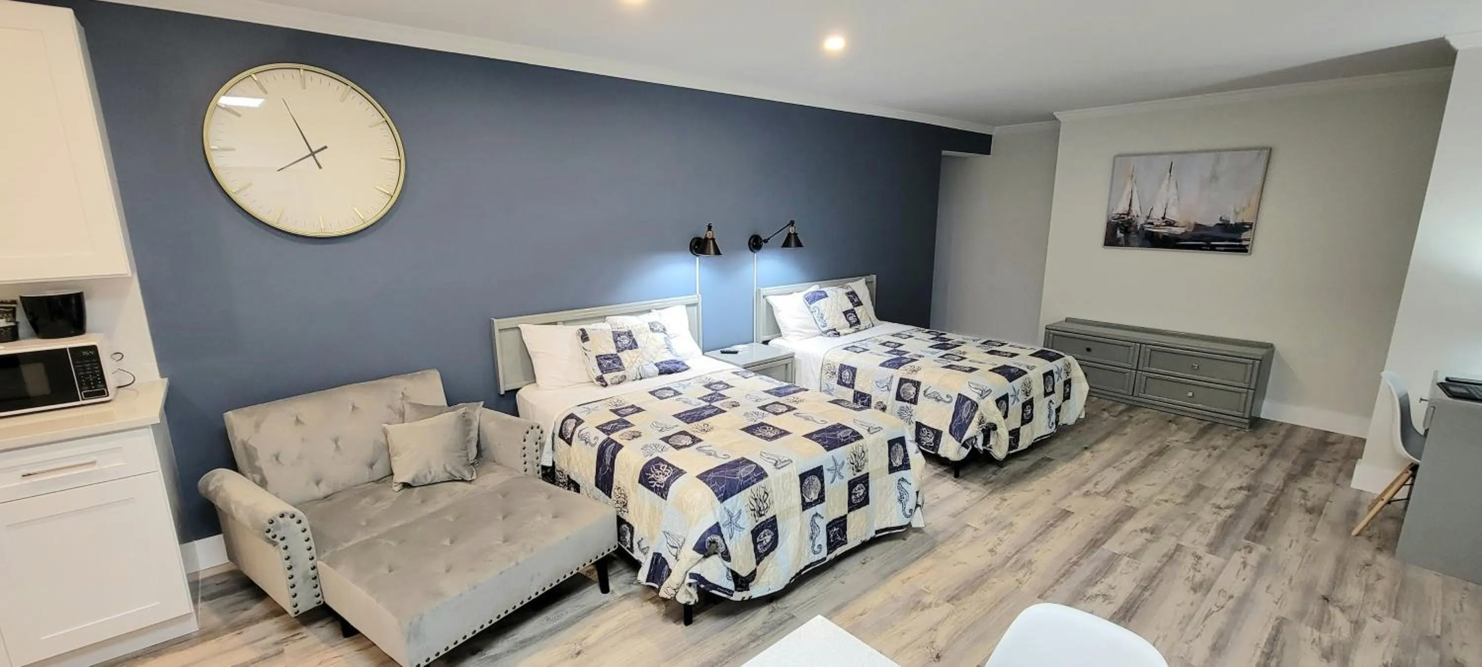 Bed in Satellite Motel