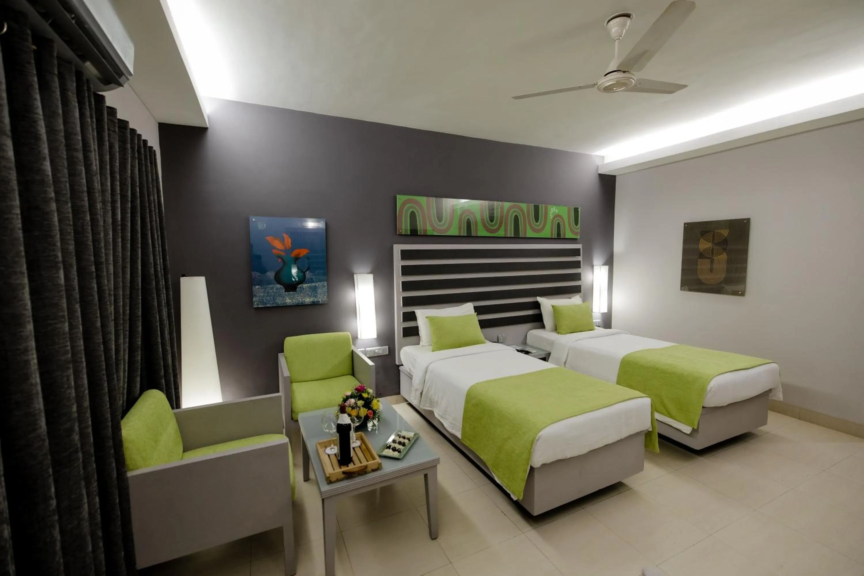 Bedroom, Bed in Regenta Baywatch Resort, Goa