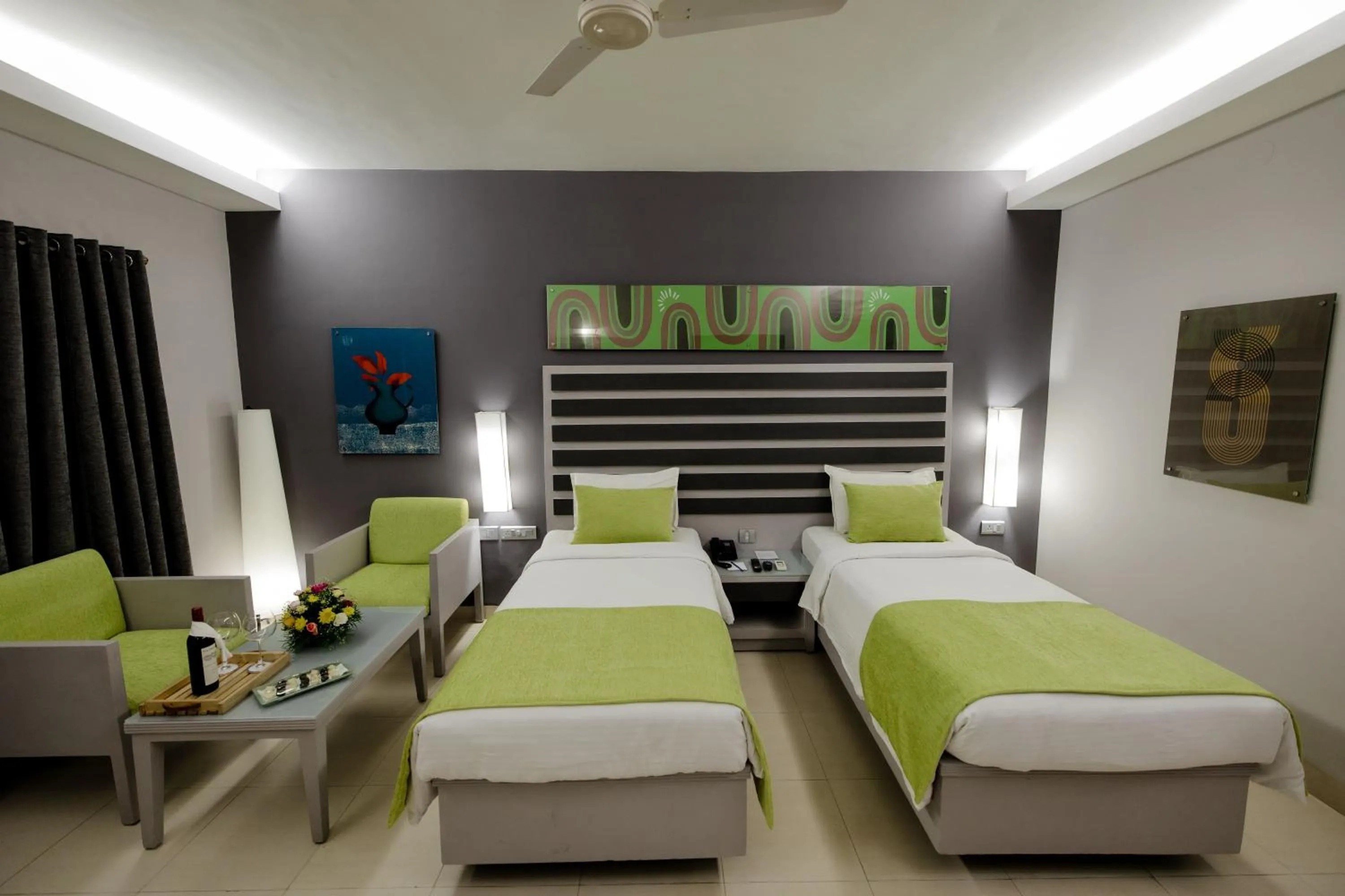 Bedroom, Bed in Regenta Baywatch Resort, Goa