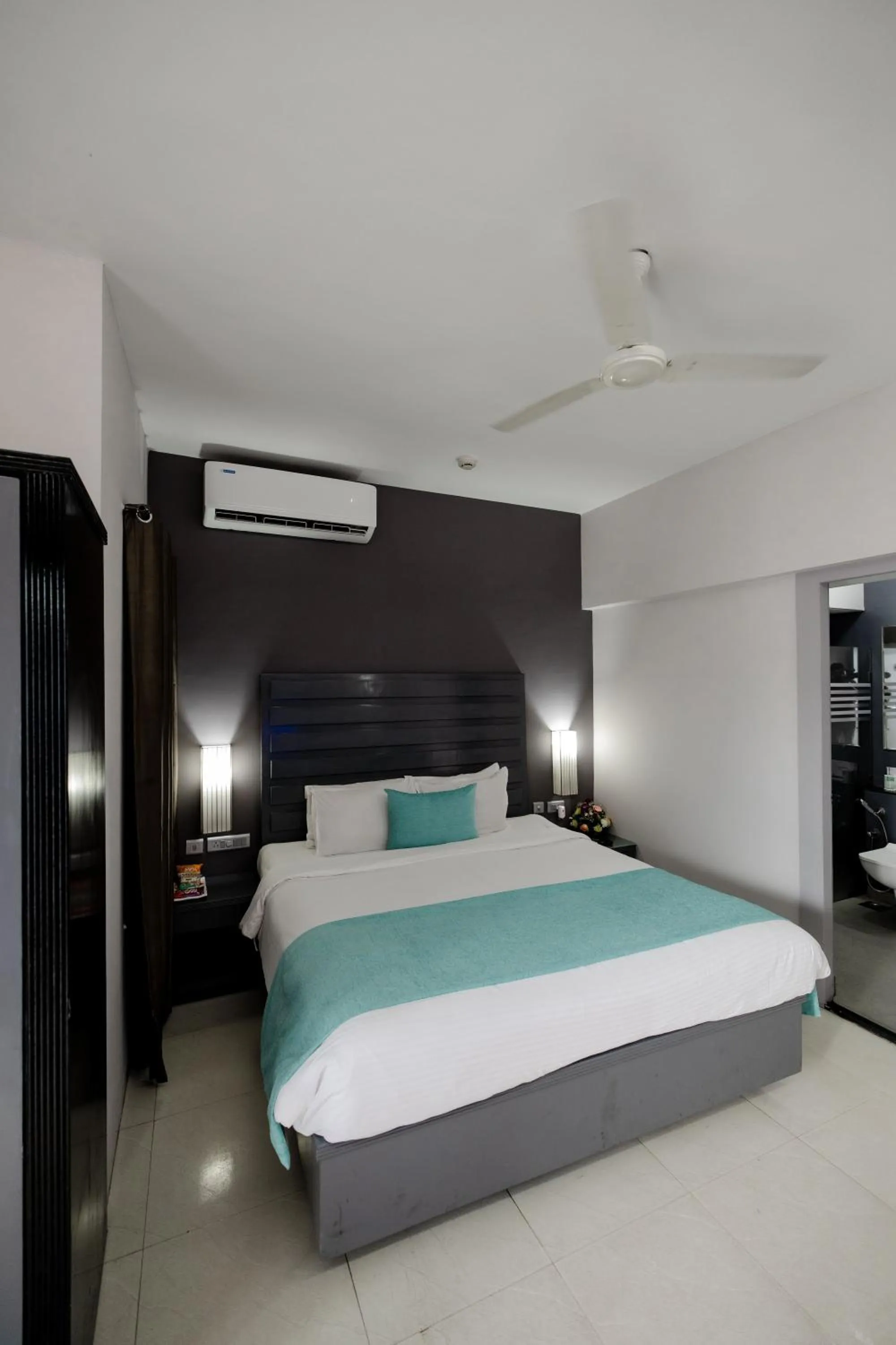 Pool view, Bed in Regenta Baywatch Resort, Goa