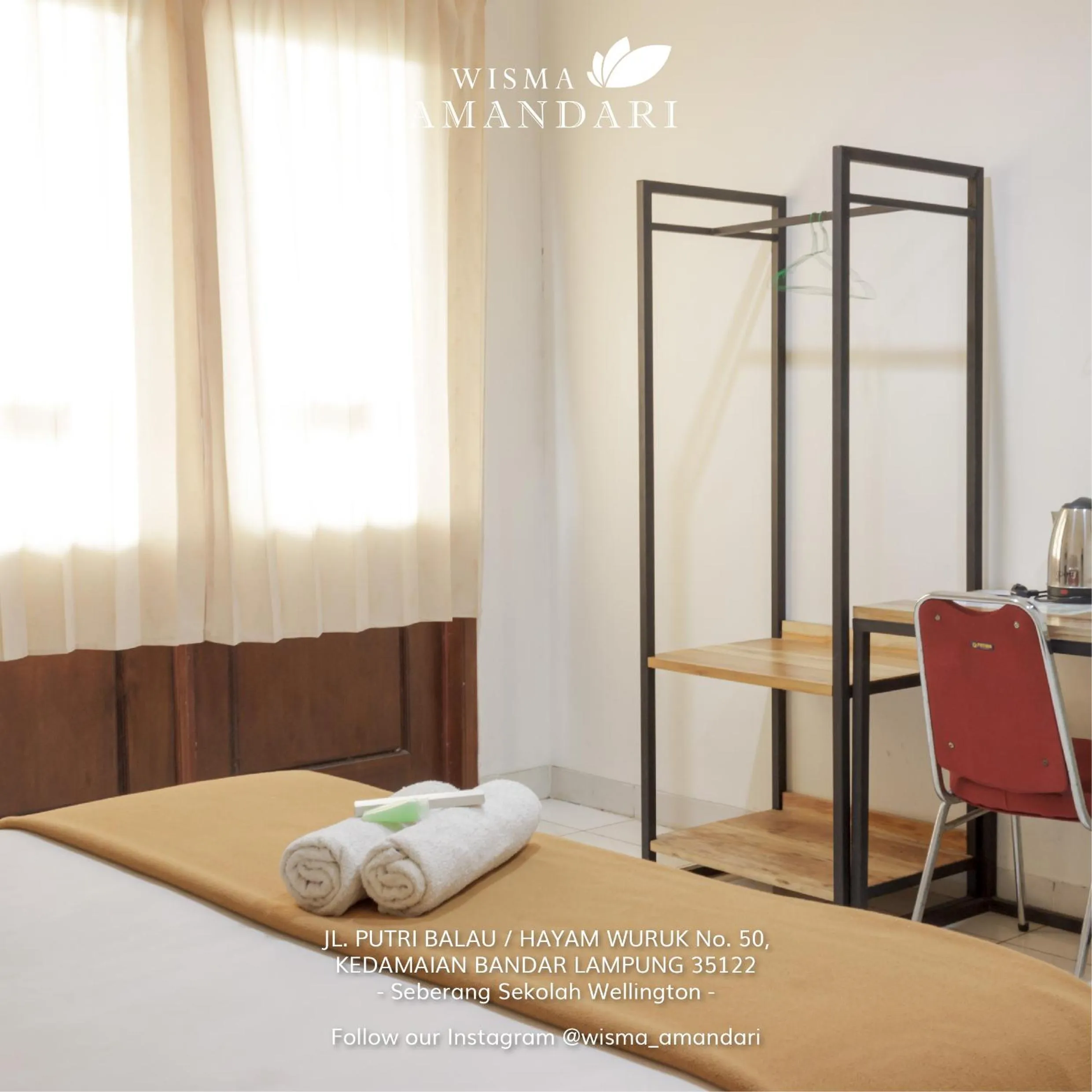 Bedroom, Bed in Wisma Amandari