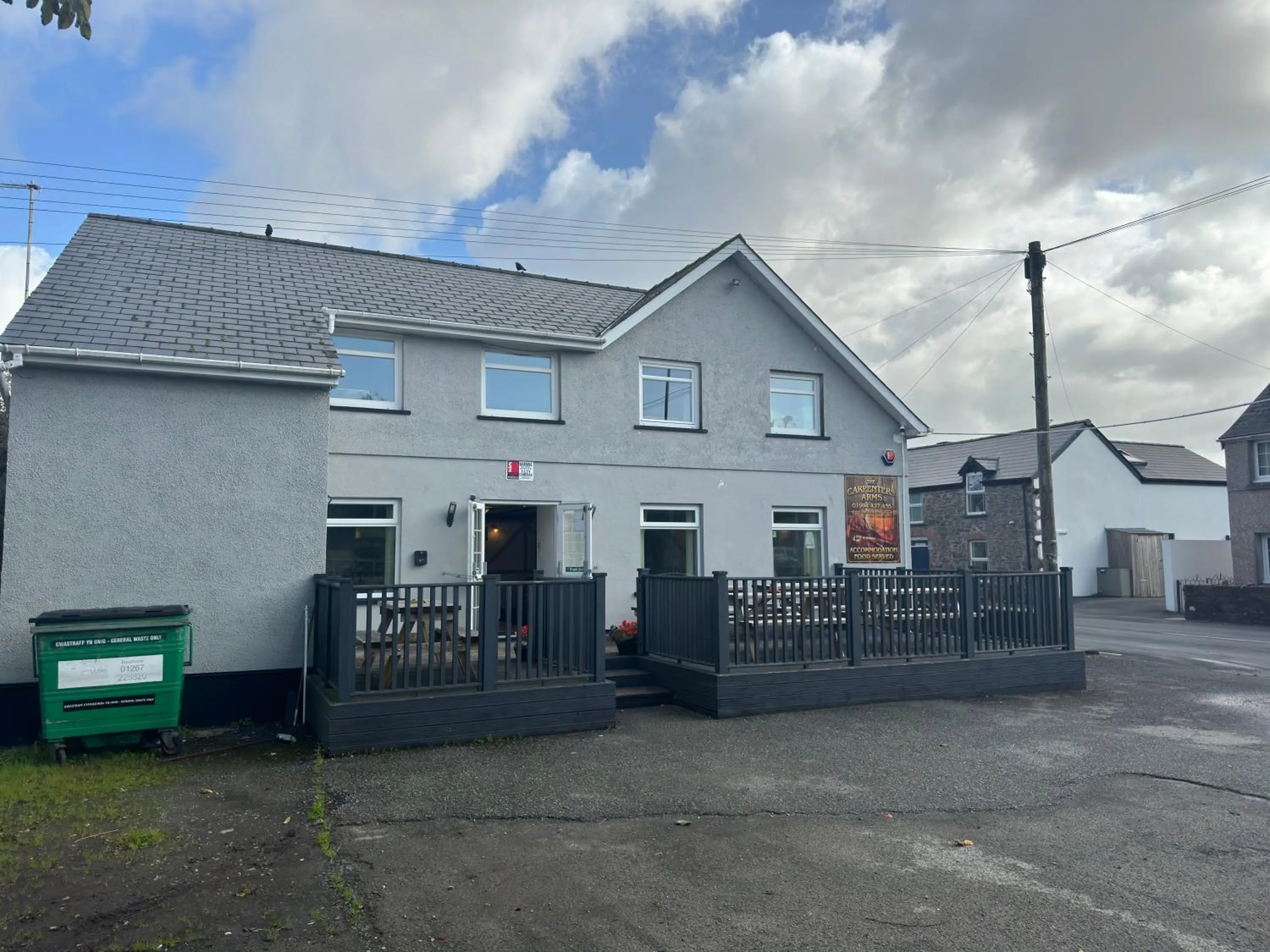 Property building in The Carpenters Arms Rooms in Broadway, Laugharne