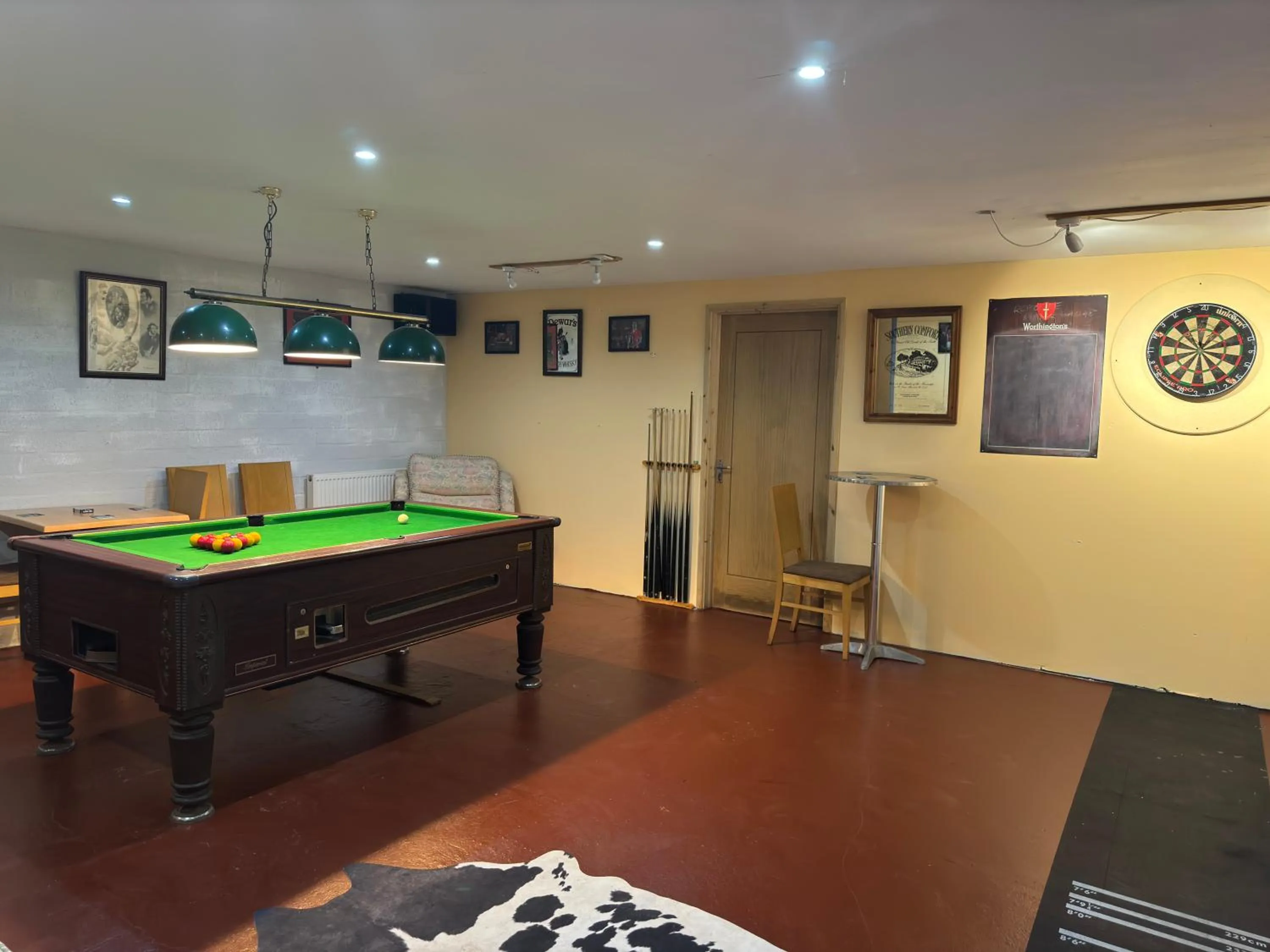 Billiard in The Carpenters Arms Rooms in Broadway, Laugharne