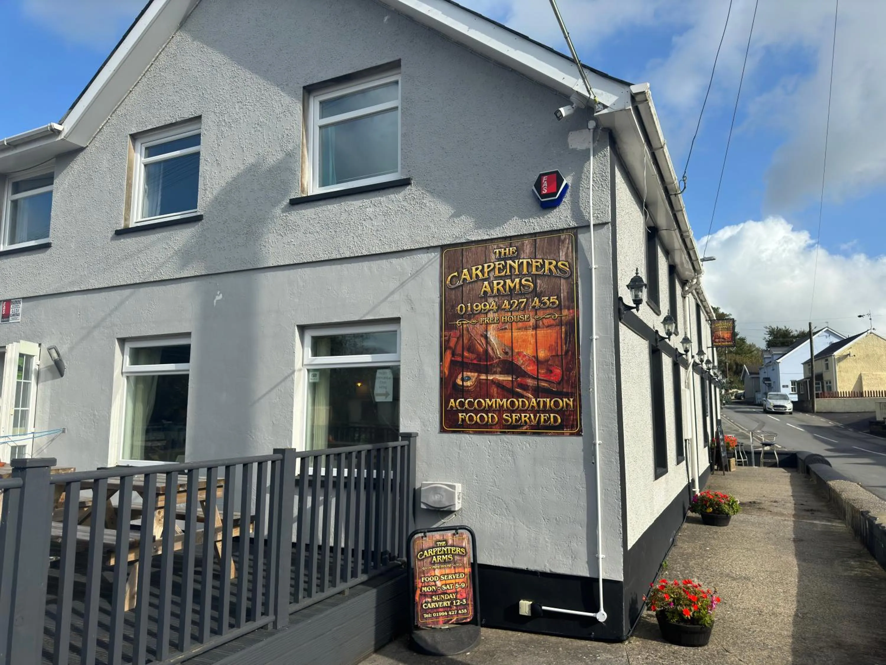 Property building in The Carpenters Arms Rooms in Broadway, Laugharne