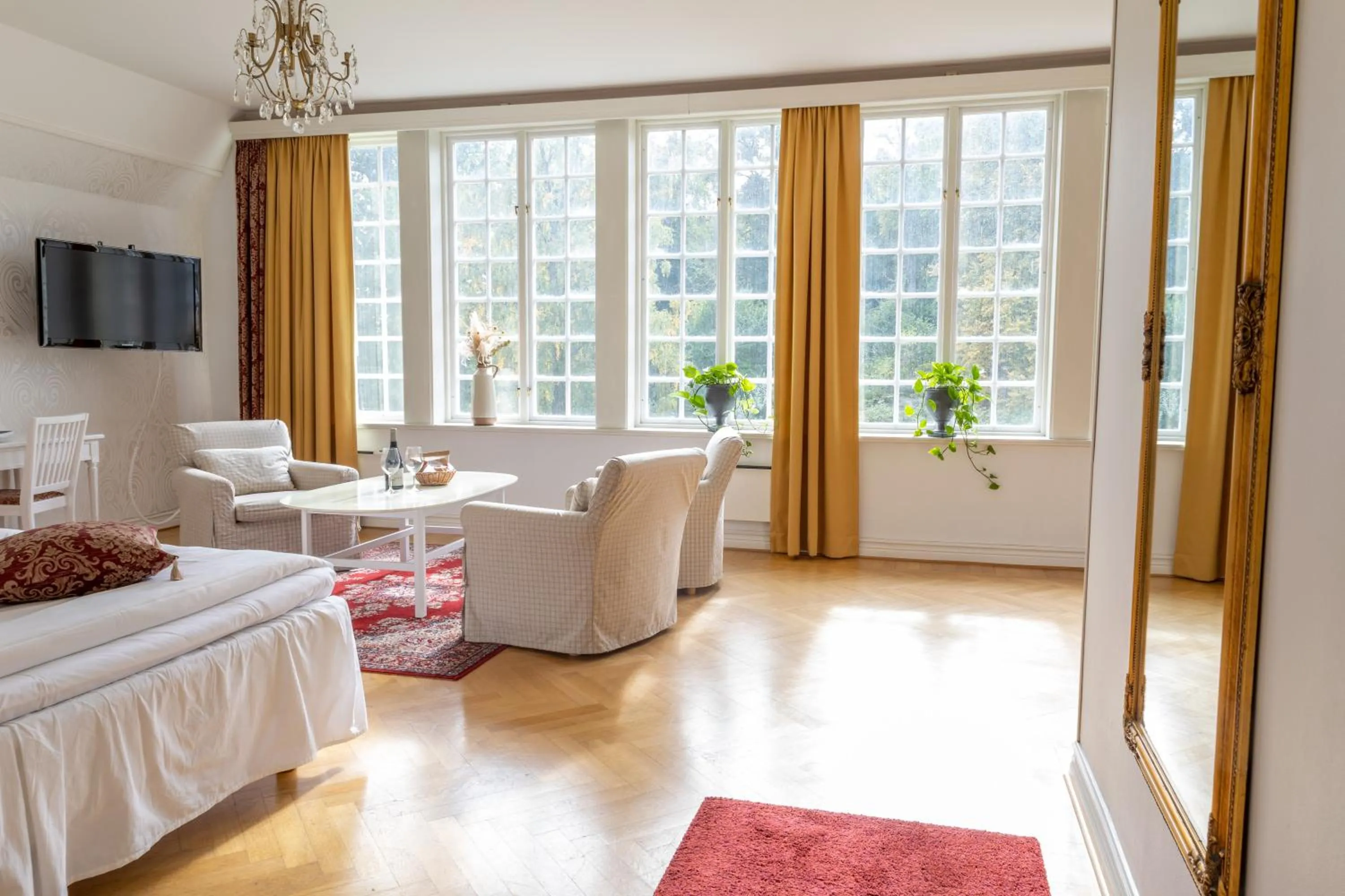 Photo of the whole room, Bed in Möckelsnäs Herrgård