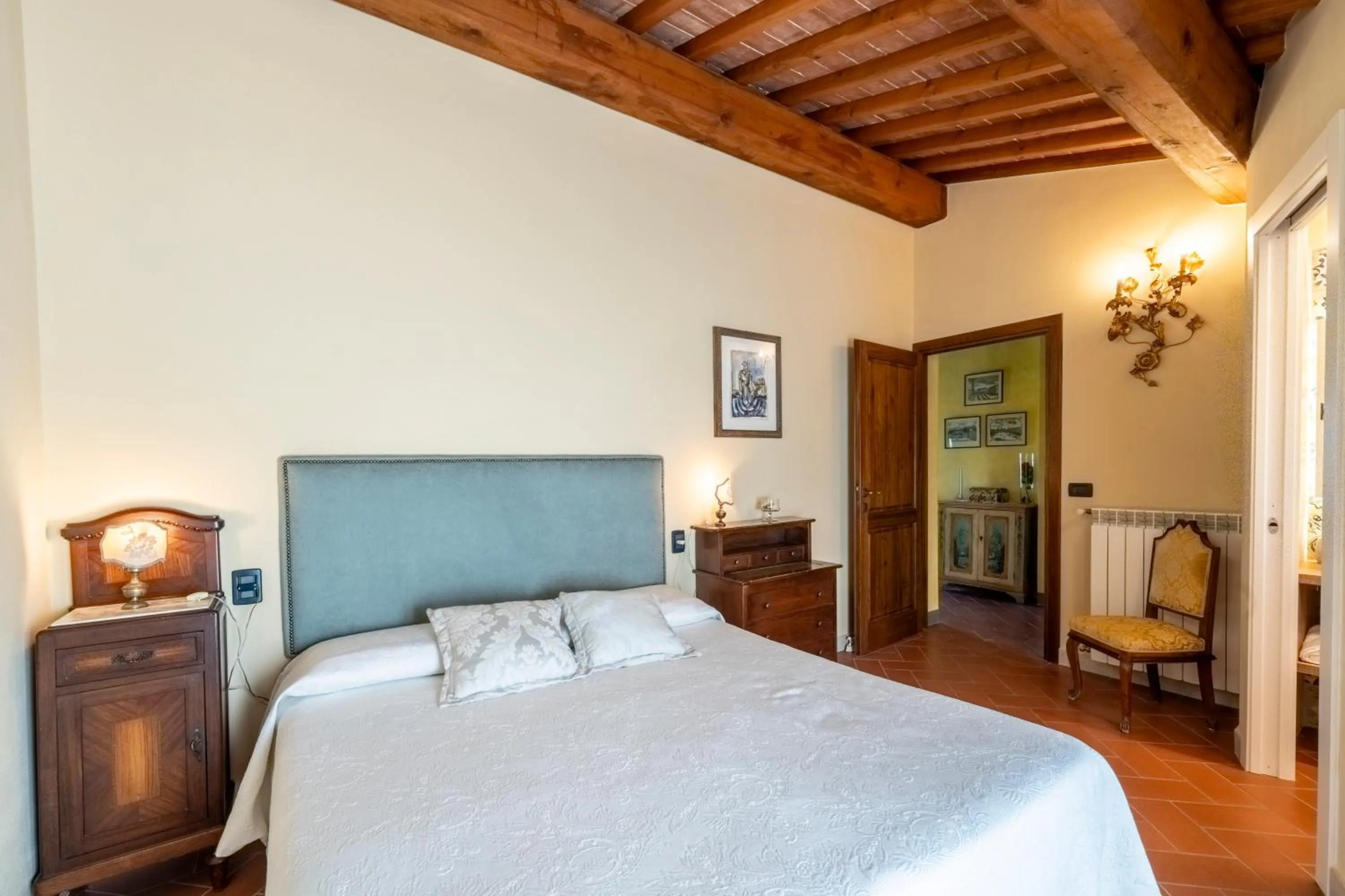 Bedroom, Bed in Villa Antica Sosta Renai