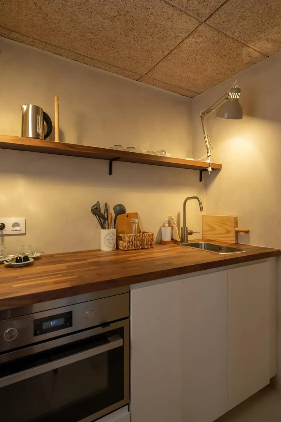 Kitchen or kitchenette in Hostal Es Niu de Tamariu