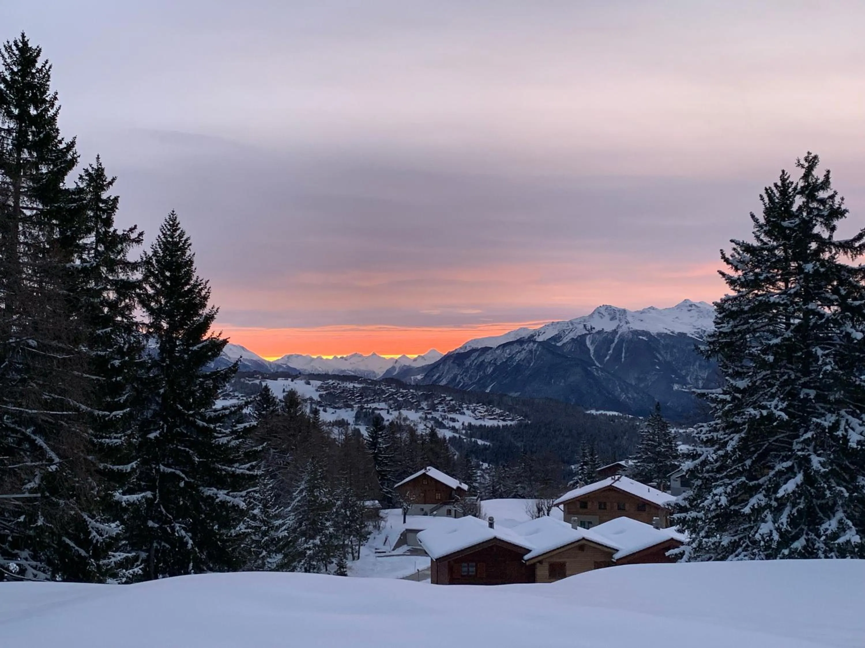 Mountain view in Hôtel de charme la Poste