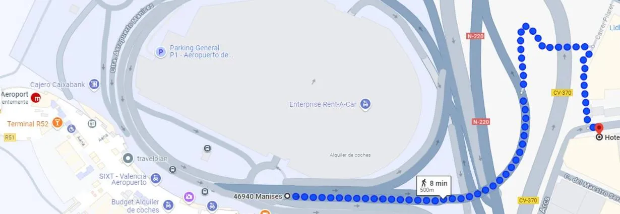 Nearby landmark in HOTEL AVIACIOn