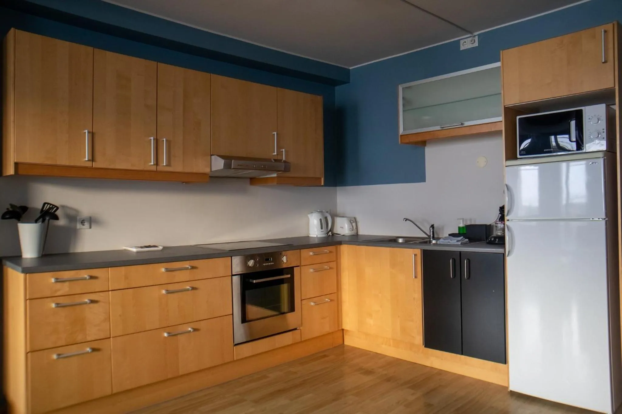 Kitchen or kitchenette in Hildibrand Apartment Hotel