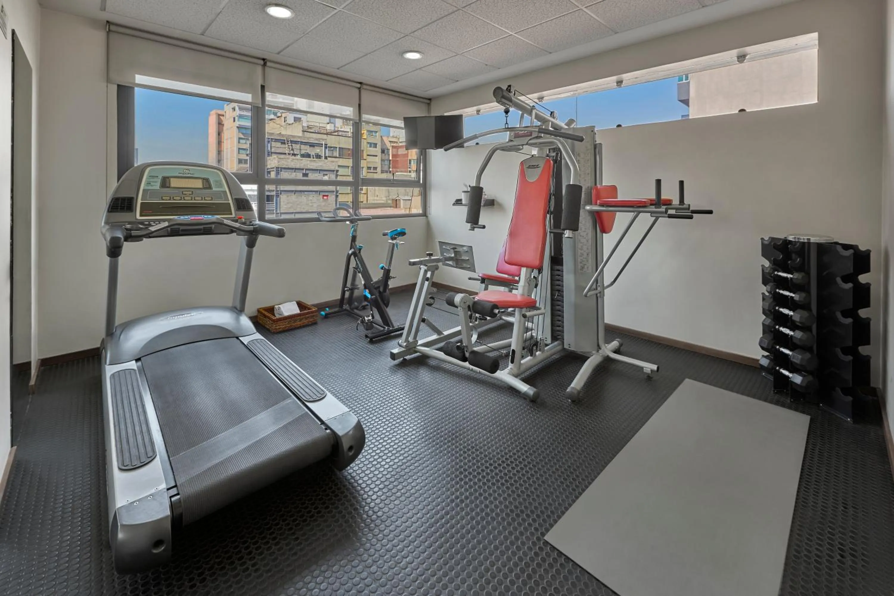 Fitness centre/facilities in Wyndham Garden Mexico Reforma