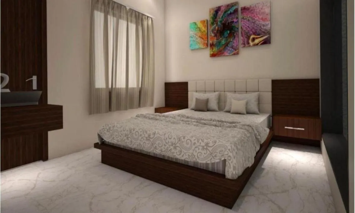 Bed in Hotel Dosa plaza