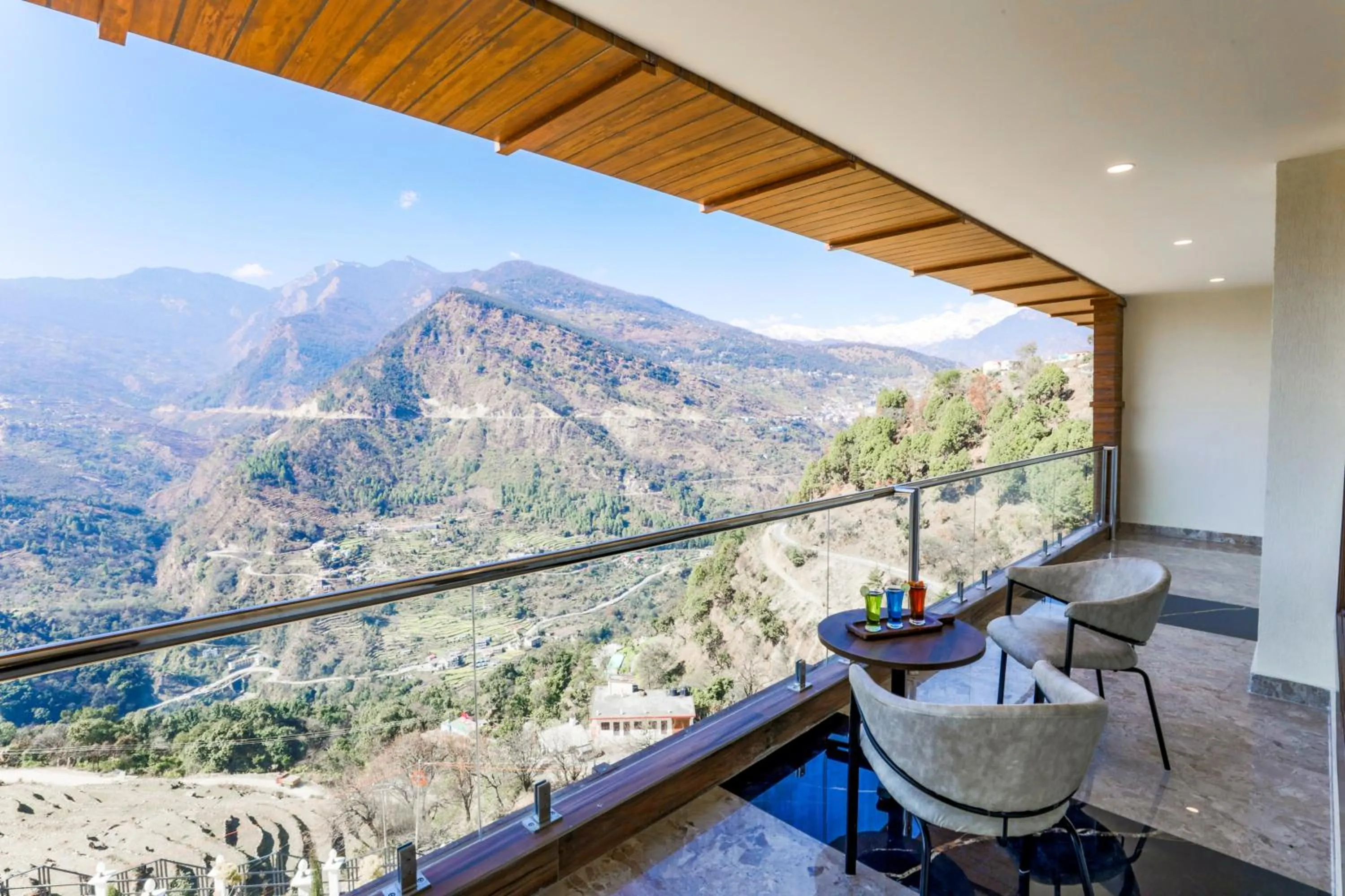 Balcony/Terrace in Regenta Resort Madhuganga Ukhimath