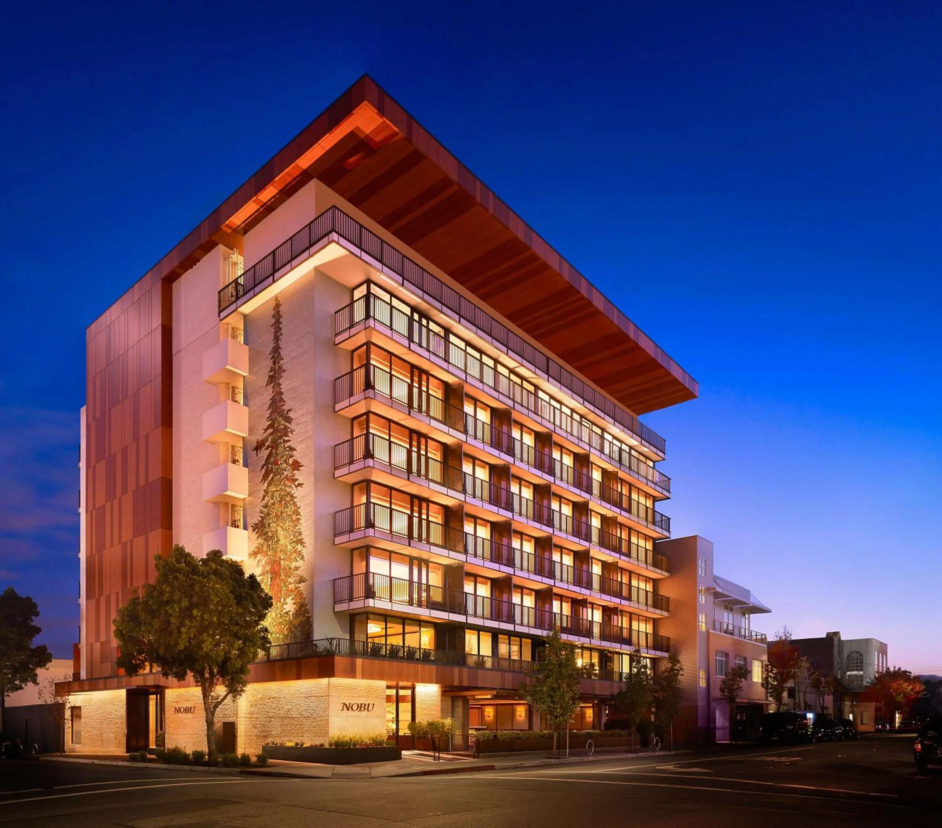 Property building in Nobu Hotel Palo Alto