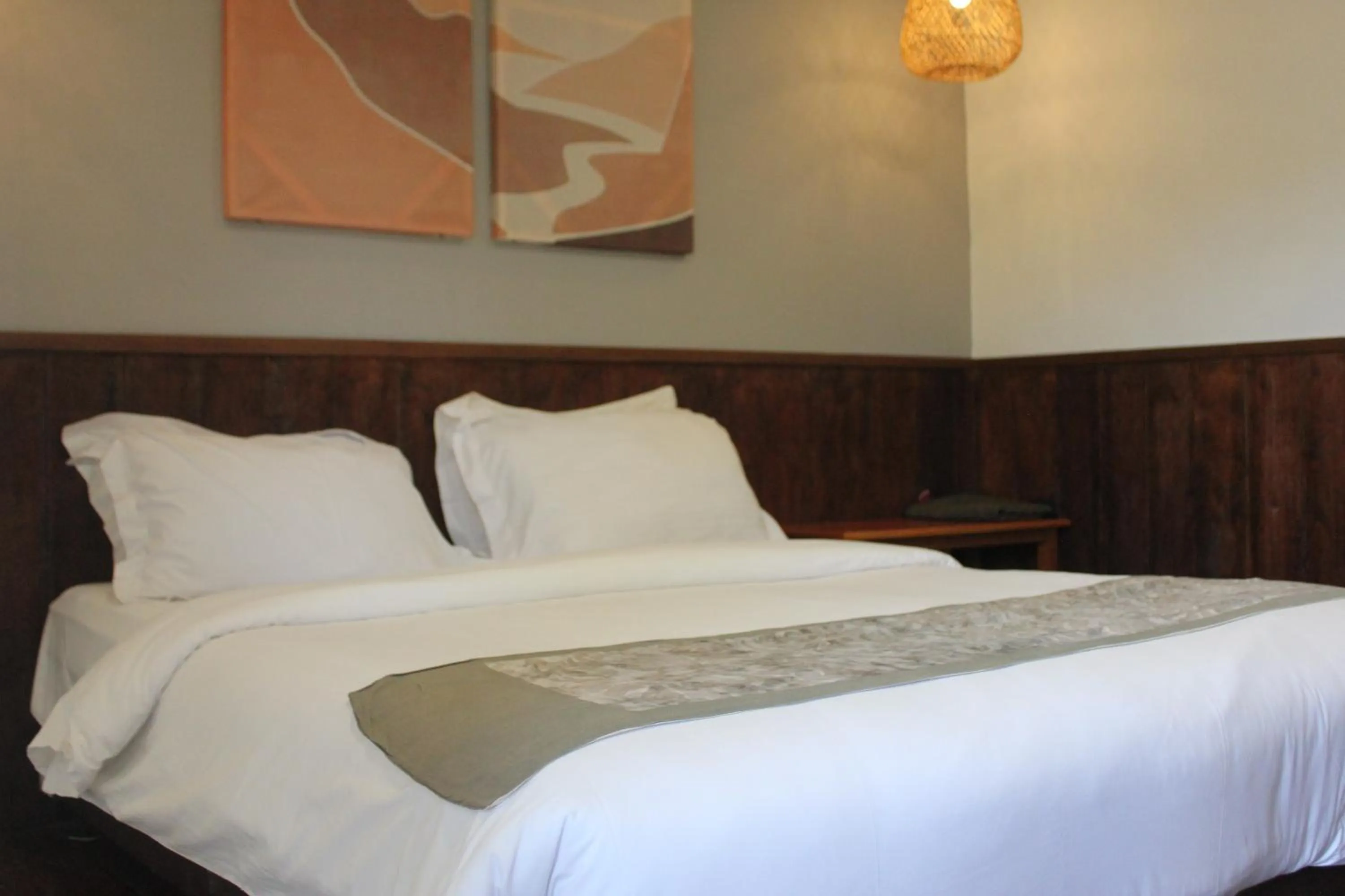 Bed in Natuna Dive Resort