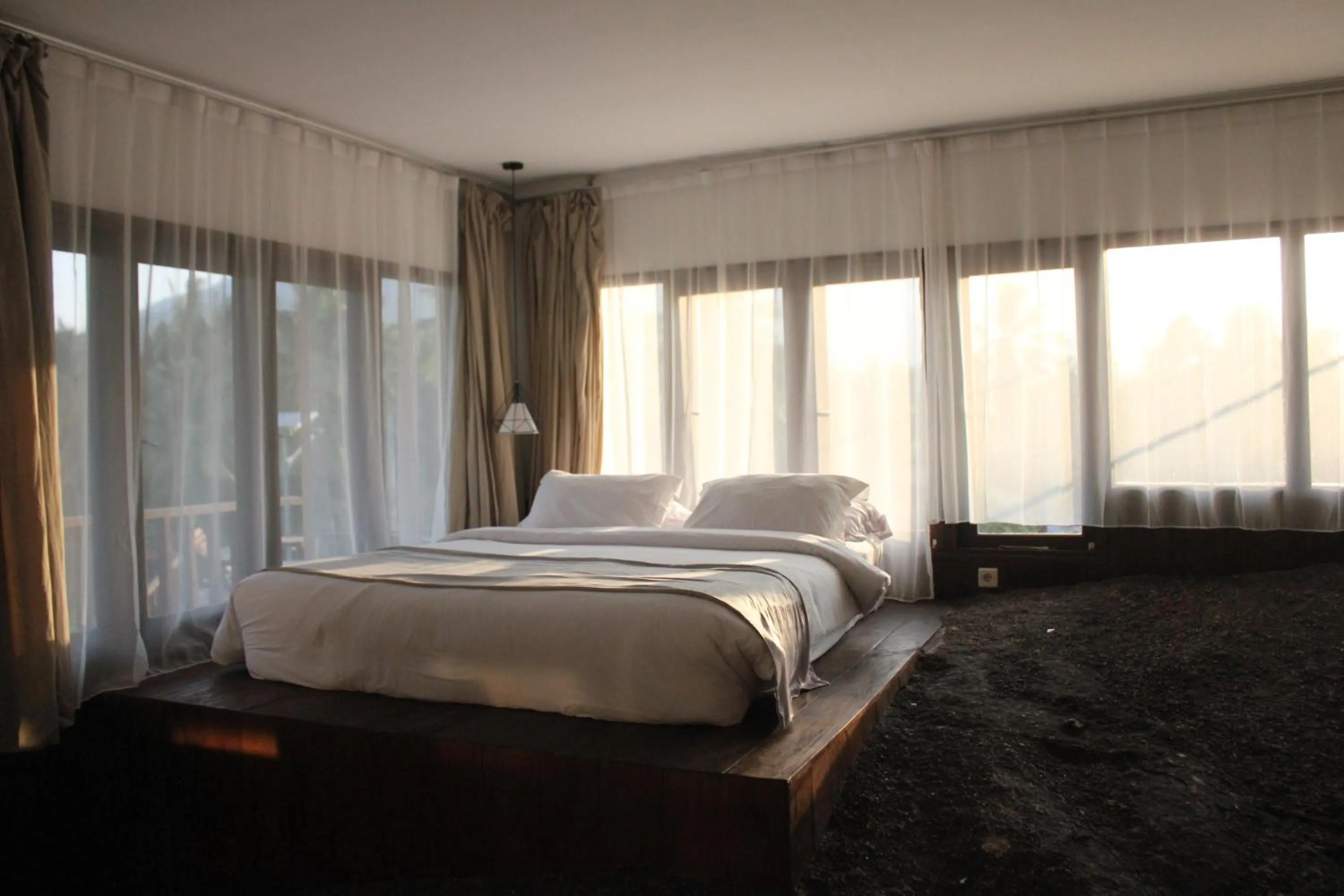 View (from property/room), Bed in Natuna Dive Resort