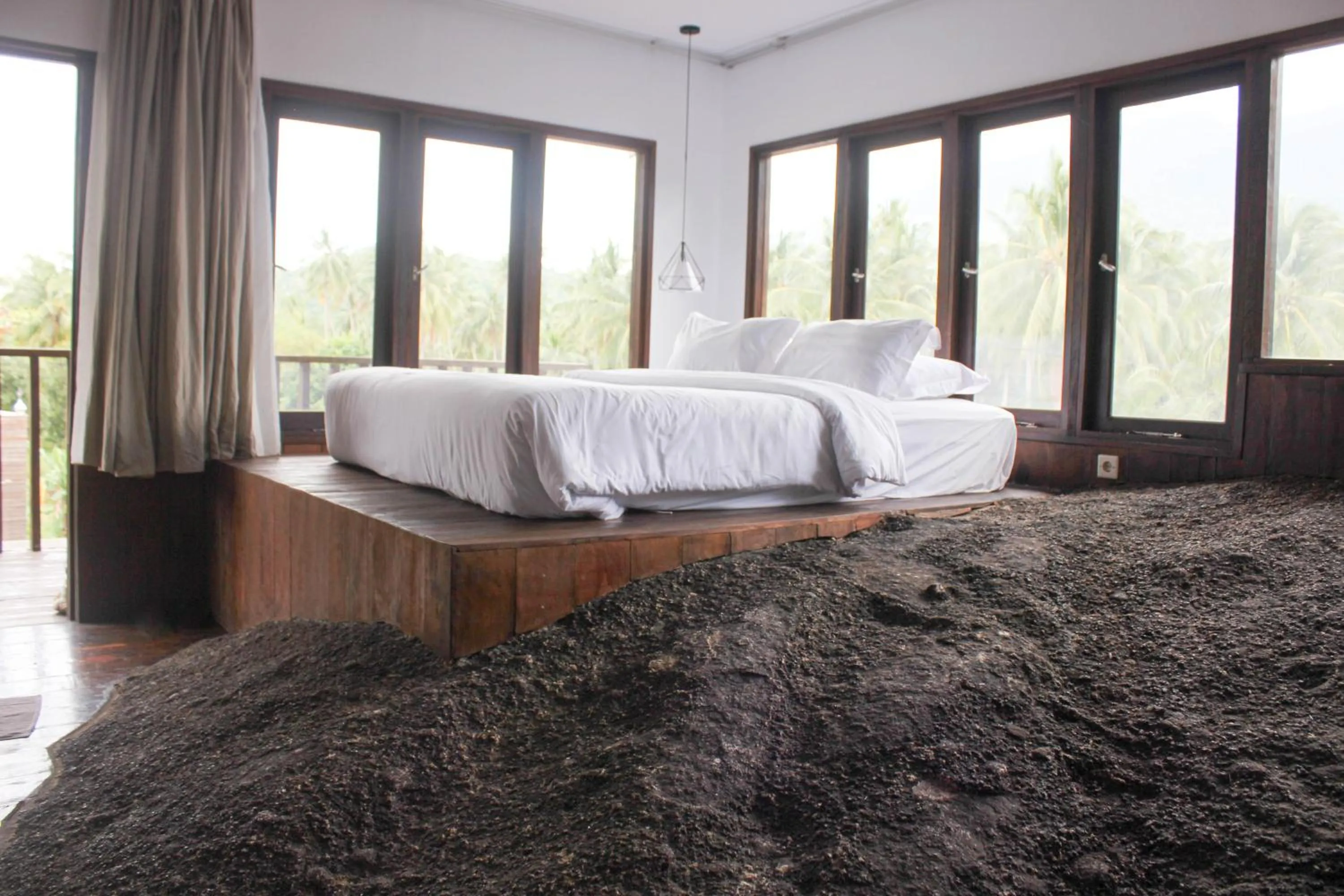 Bed in Natuna Dive Resort