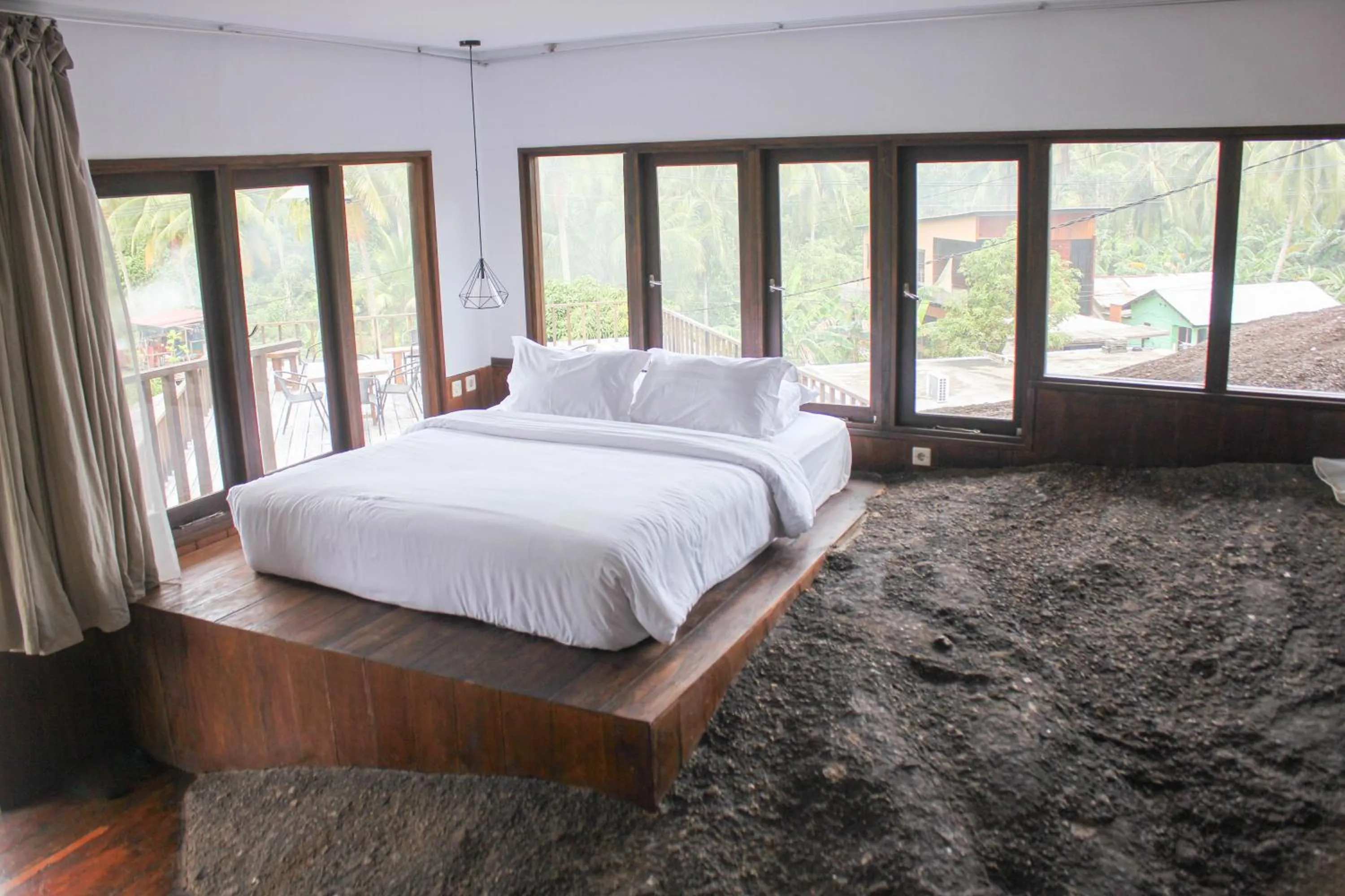 Bed in Natuna Dive Resort