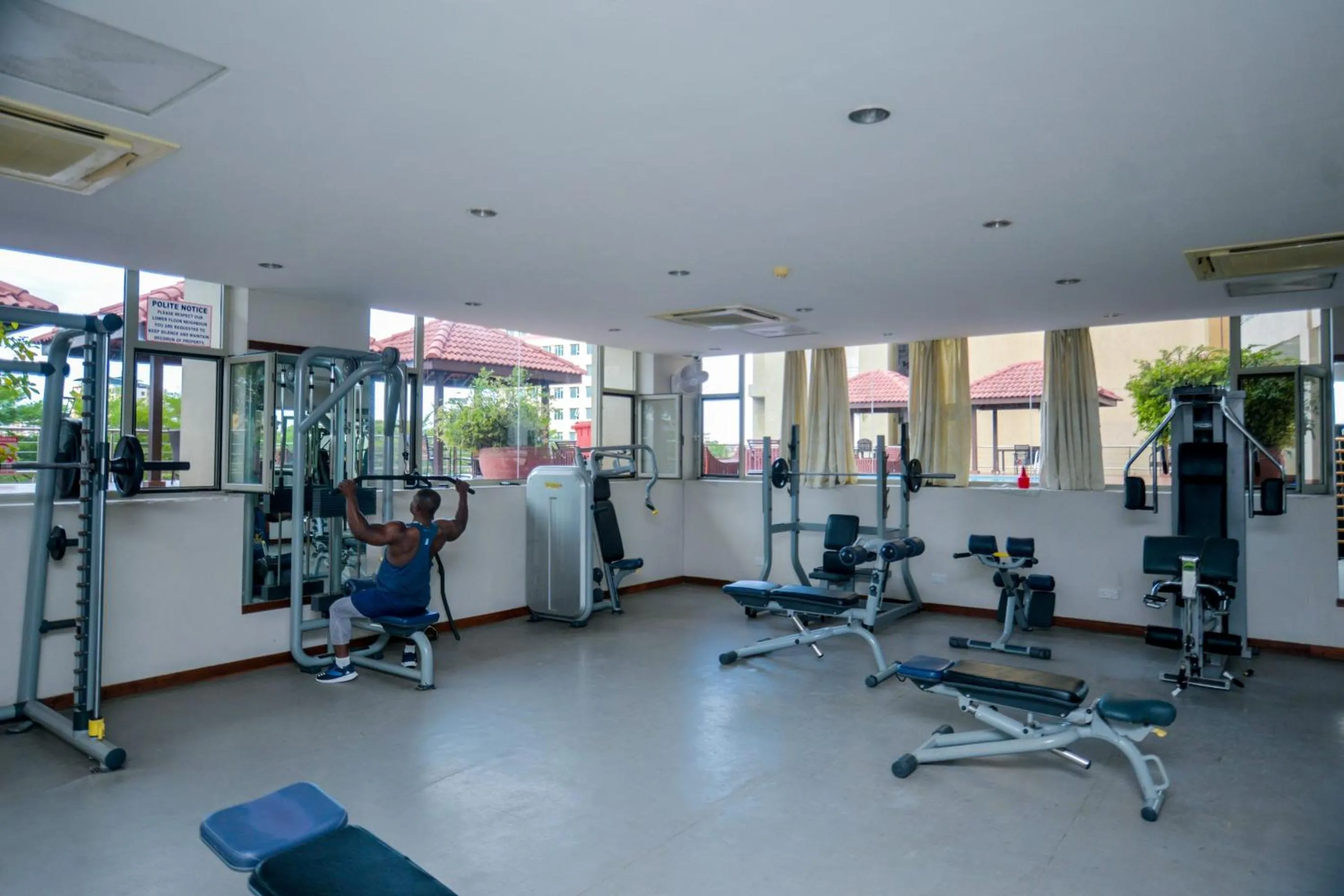 Fitness centre/facilities in Aura Suites