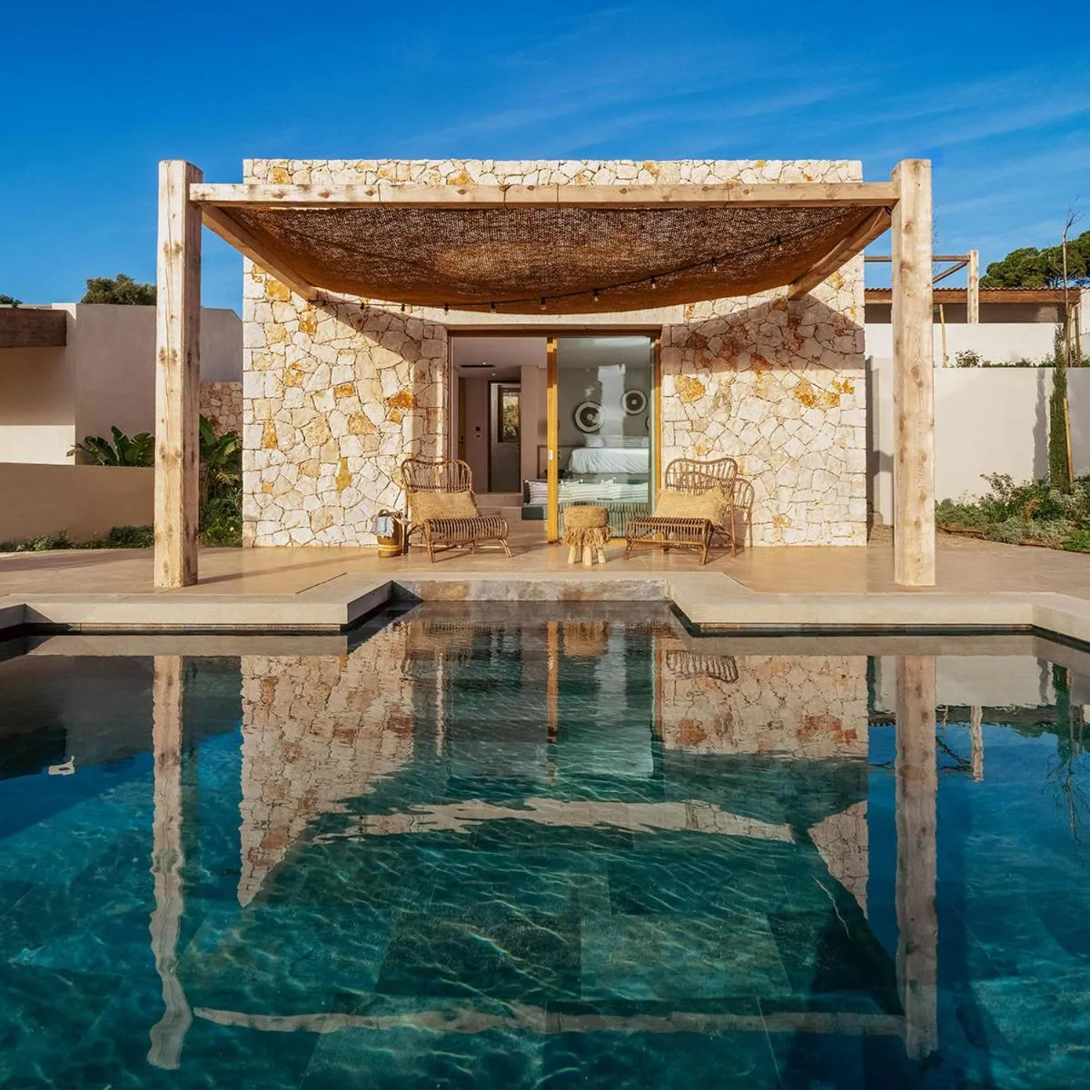 Pool view in Eliamos Villas Hotel & Spa