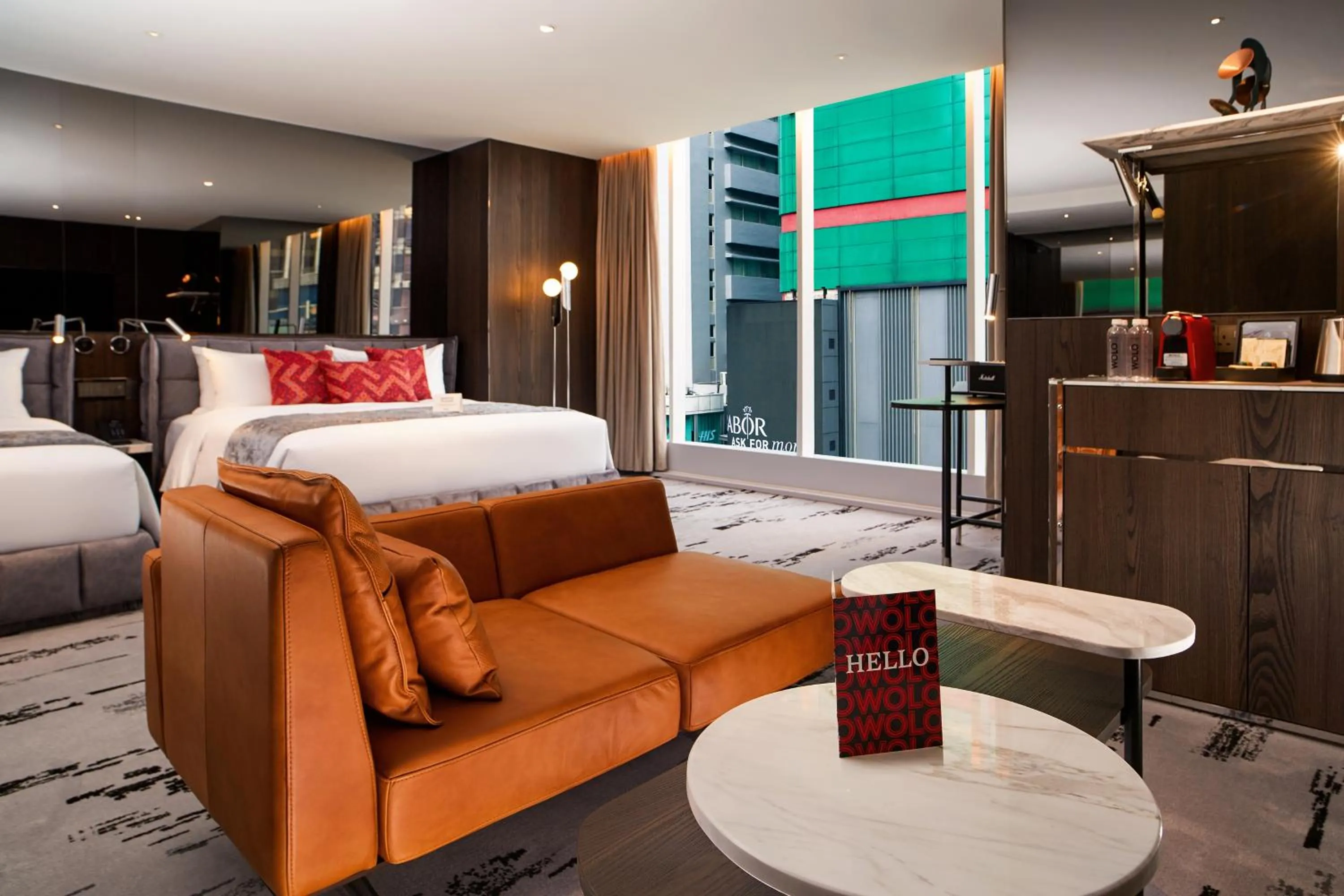 Living room, Bed in WOLO Kuala Lumpur