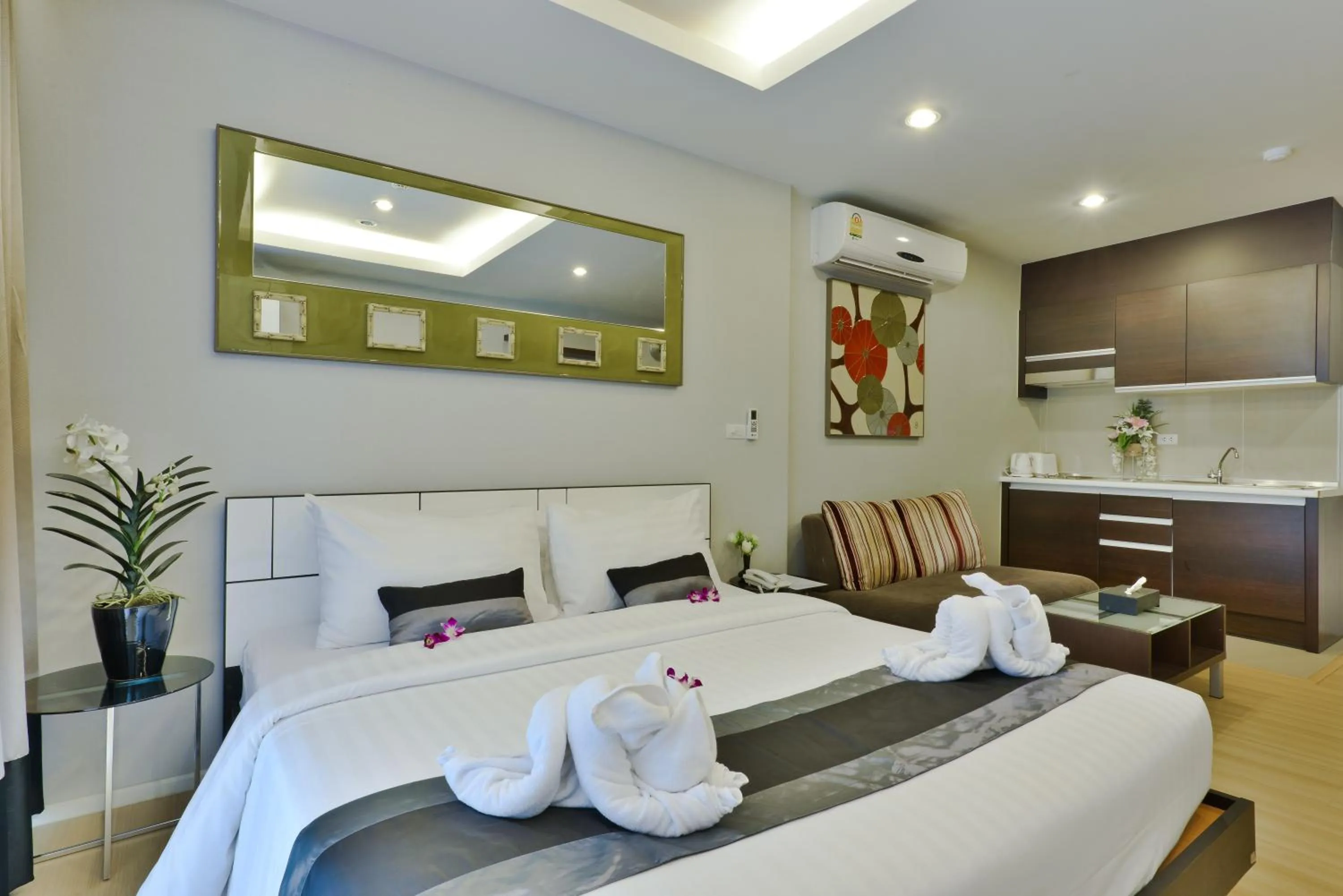 Bed in iCheck inn Skyy Sukhumvit 1