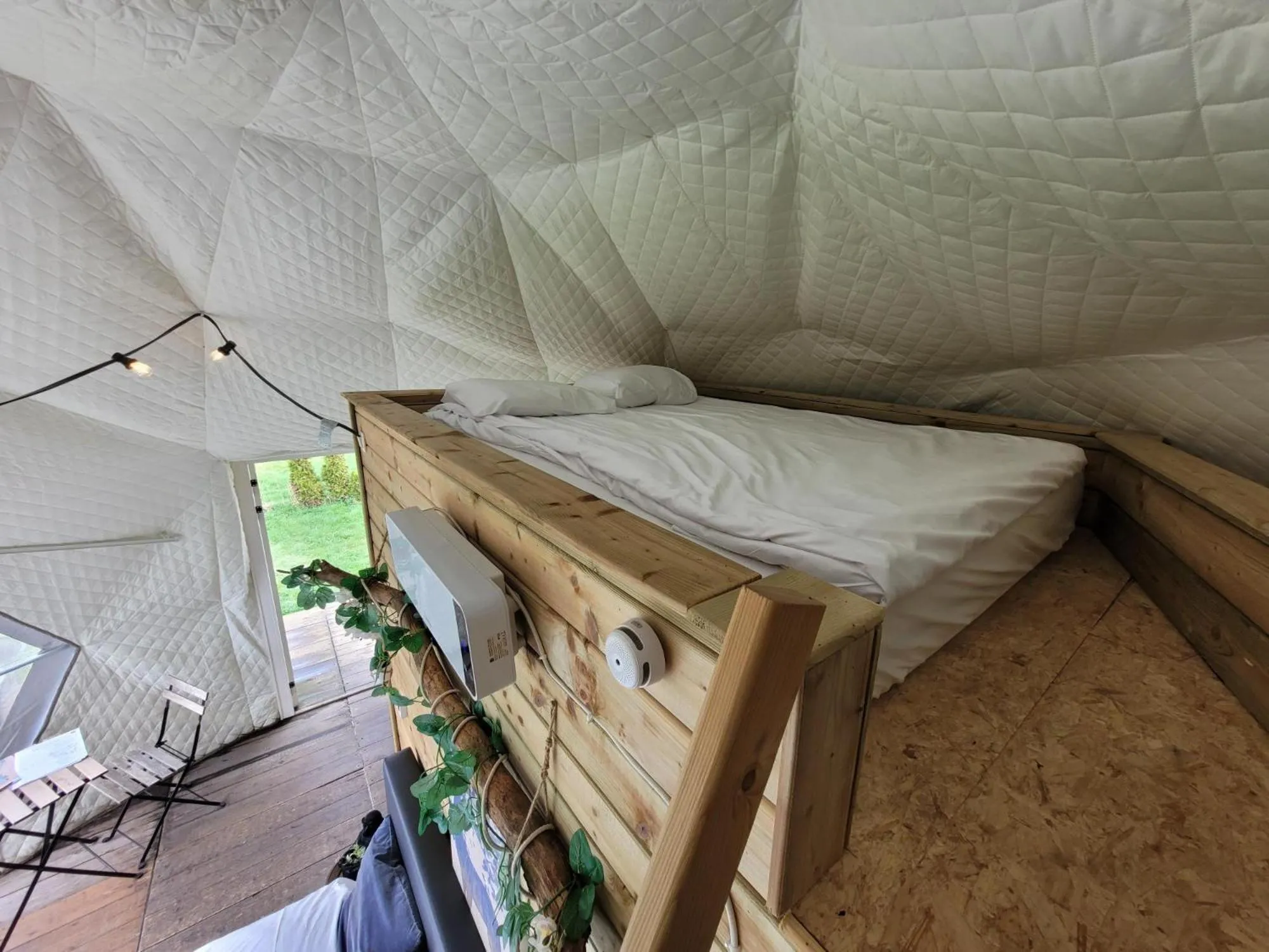 Bed in Parkhoeve Glamping