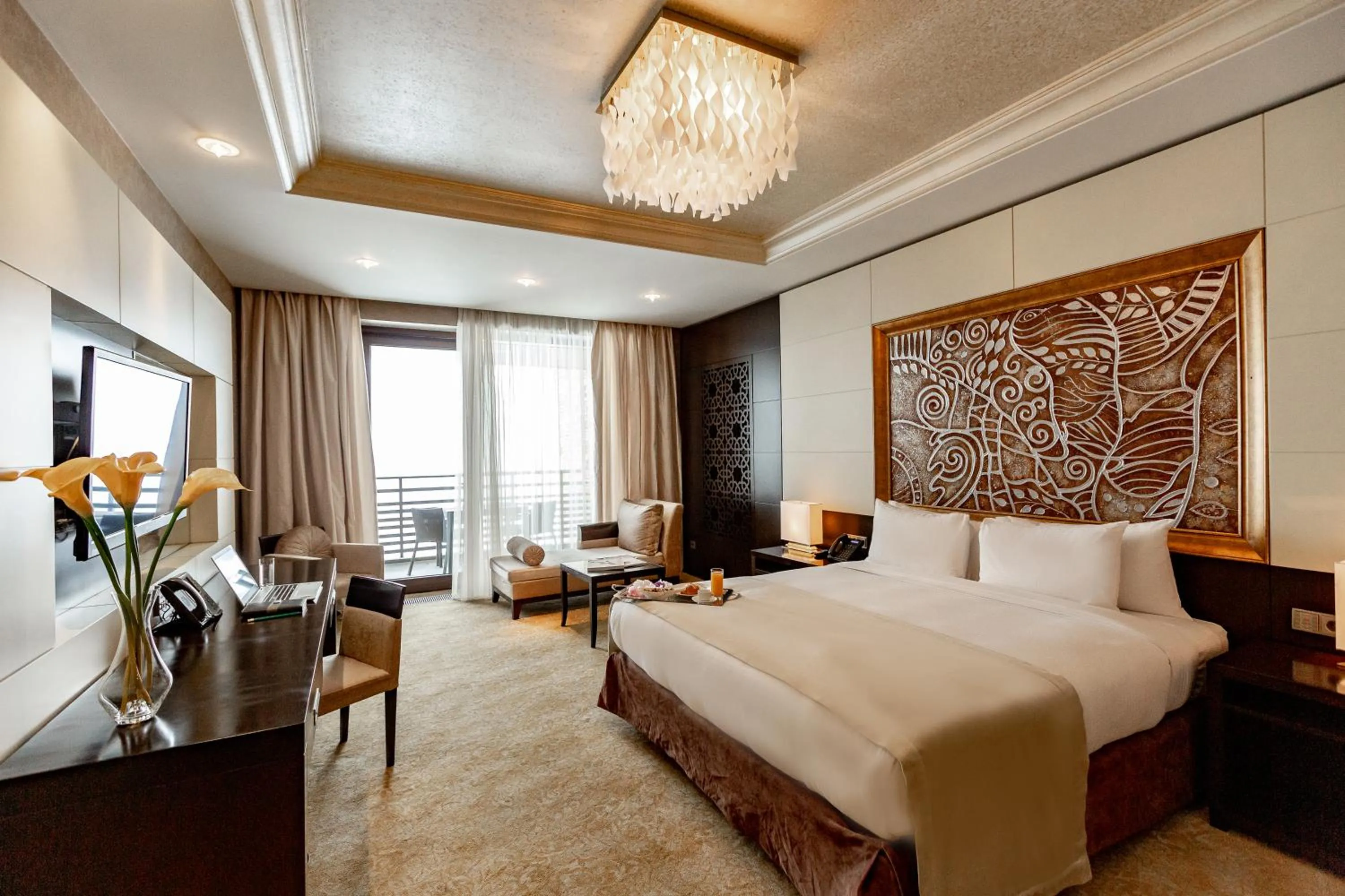 Bed in Shahdag Hotel & Spa