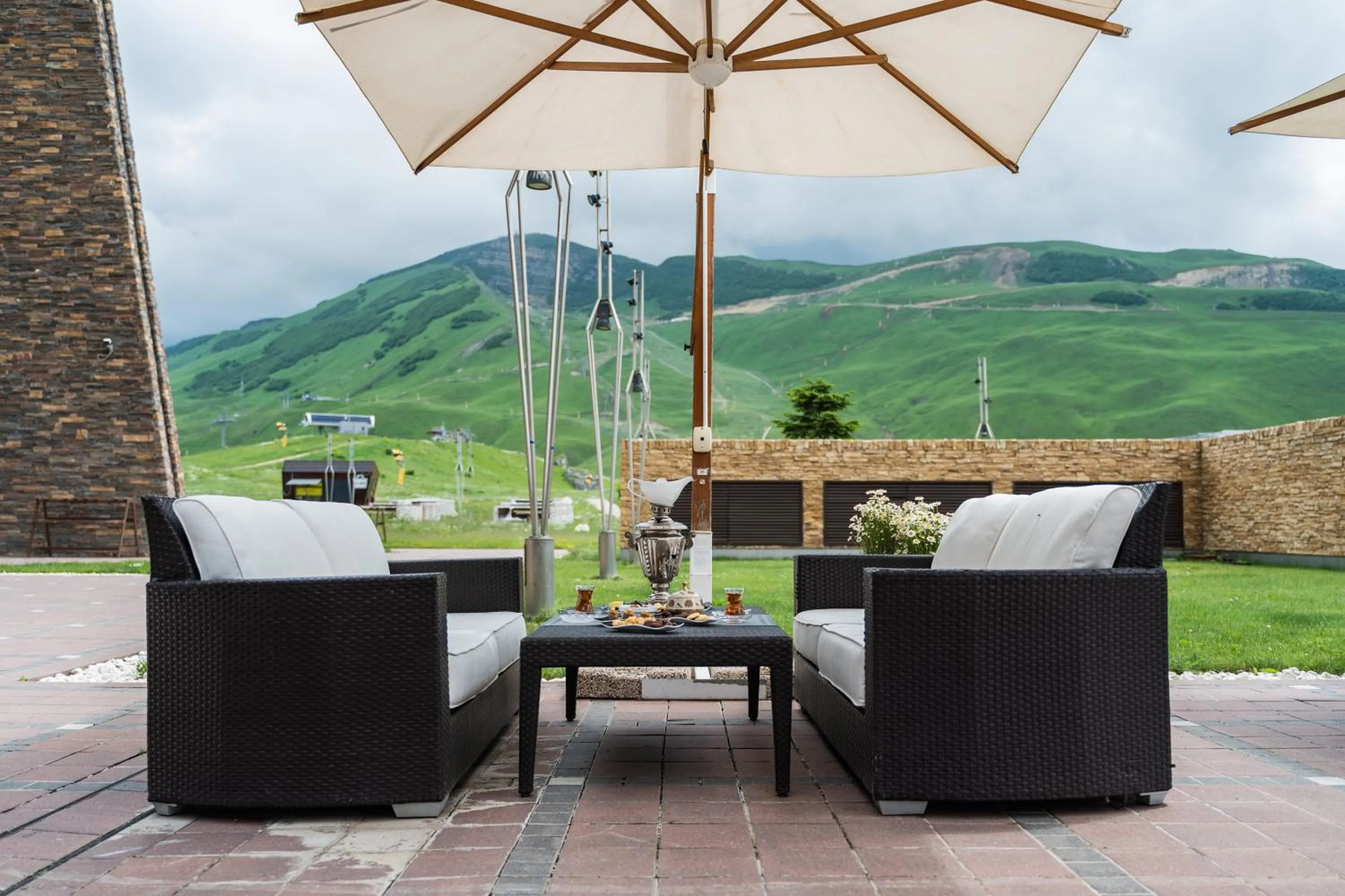 Patio in Shahdag Hotel & Spa