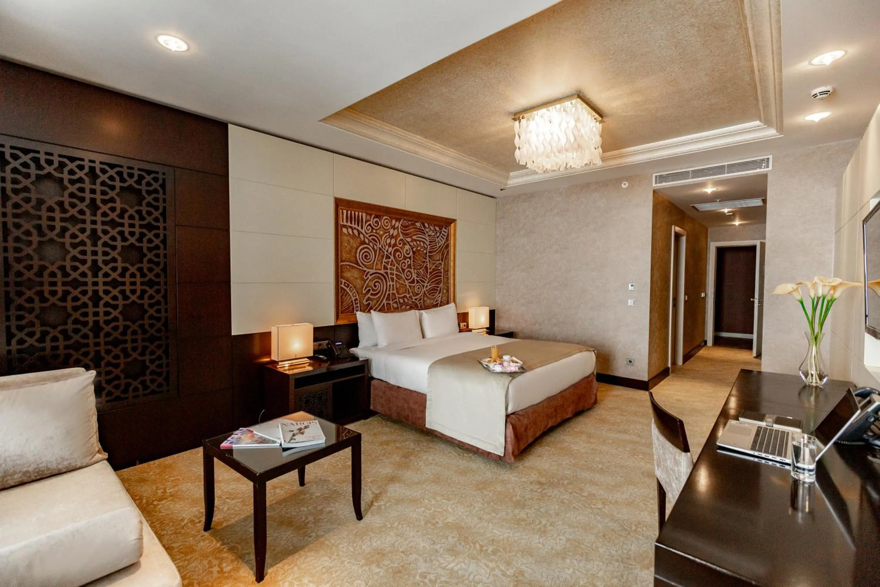 Bed in Shahdag Hotel & Spa