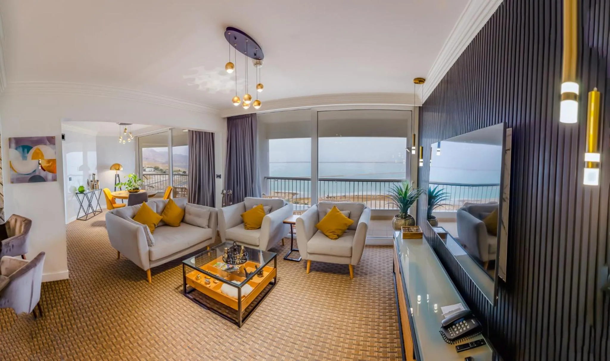 Living room in David Dead Sea Resort & Spa