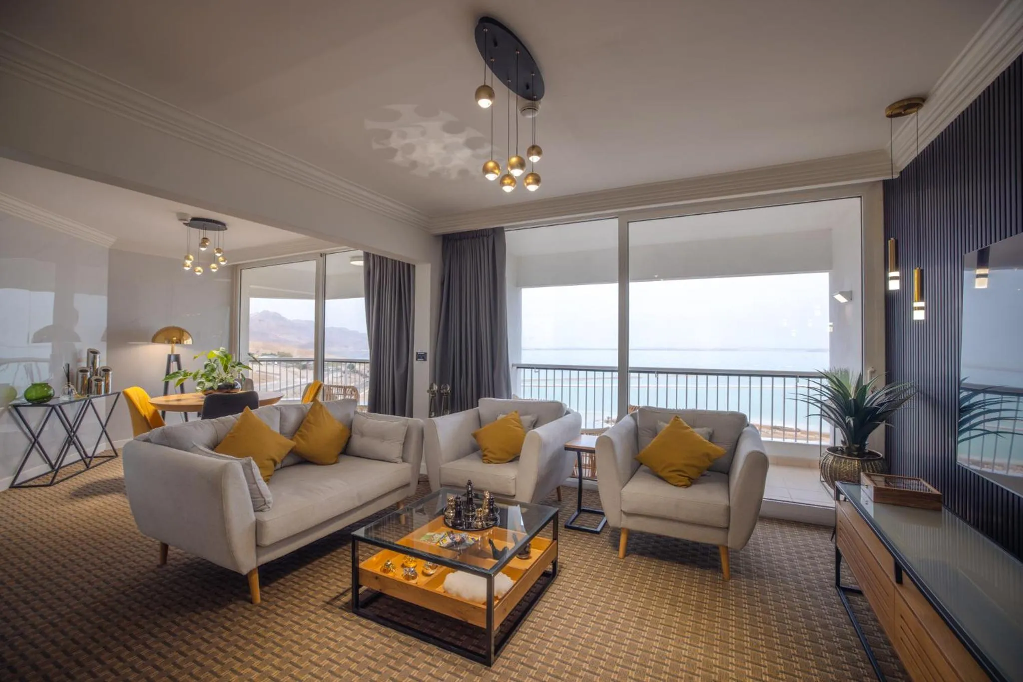 Living room in David Dead Sea Resort & Spa