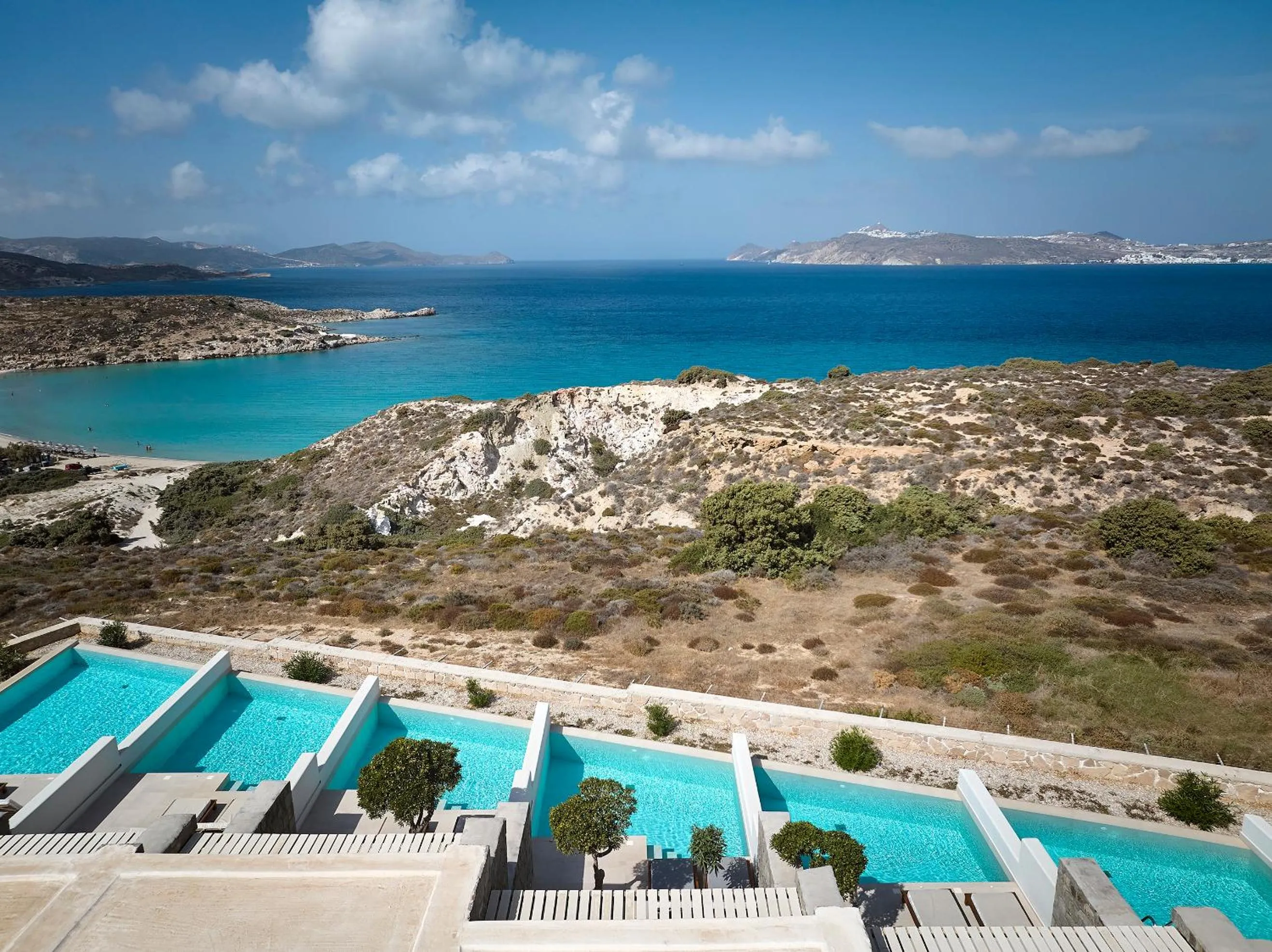 Bird's eye view in Hotel Milos Sea Resort