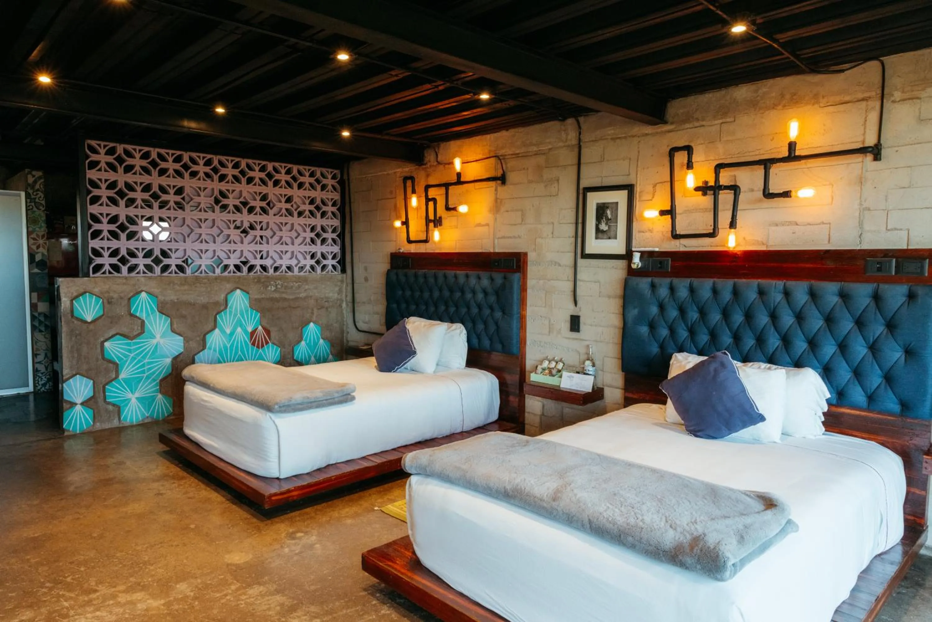 Bed in Hotel Los Amantes Valle de Guadalupe