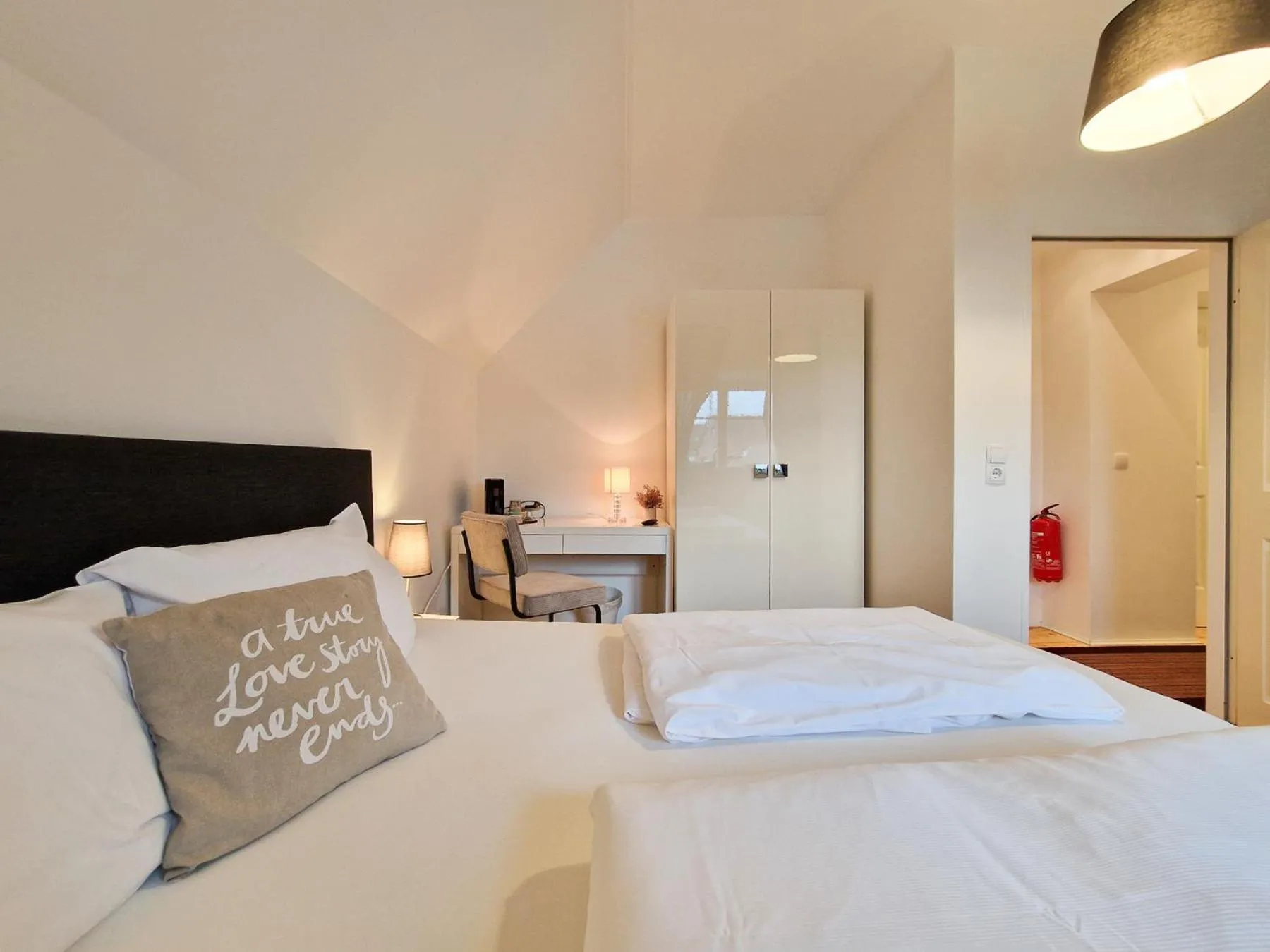 Bed in Restaurant Hotel Laternchen