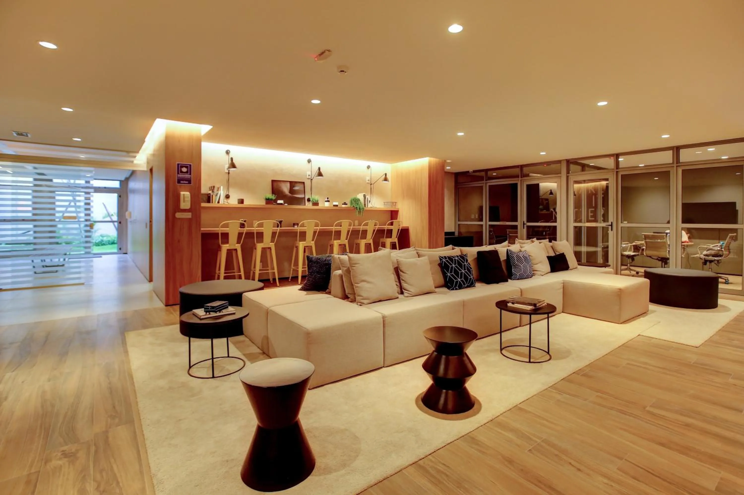 Lobby or reception in Roomo Butantã Rebouças