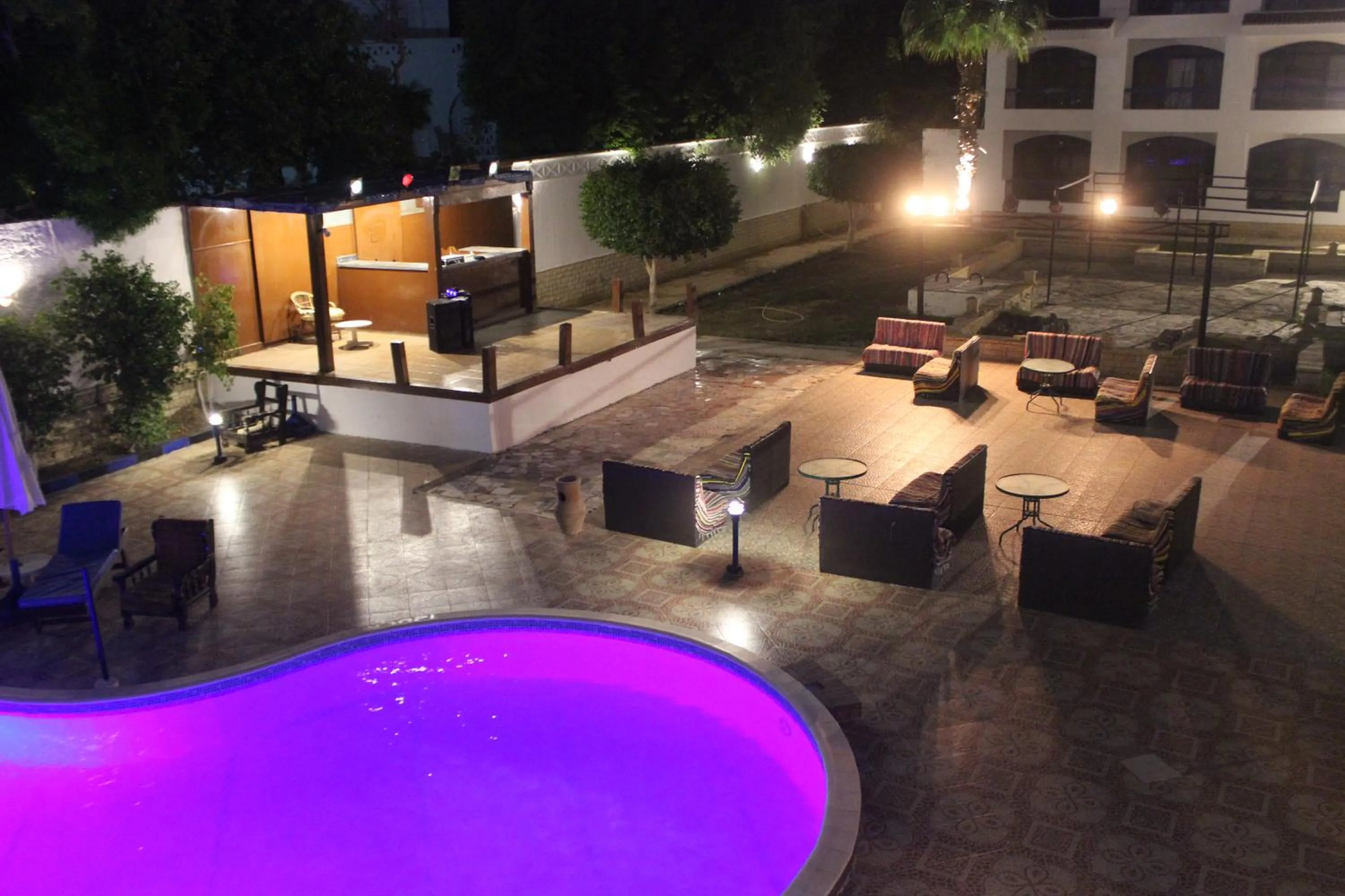 Pool view in El Khan Sharm Hotel