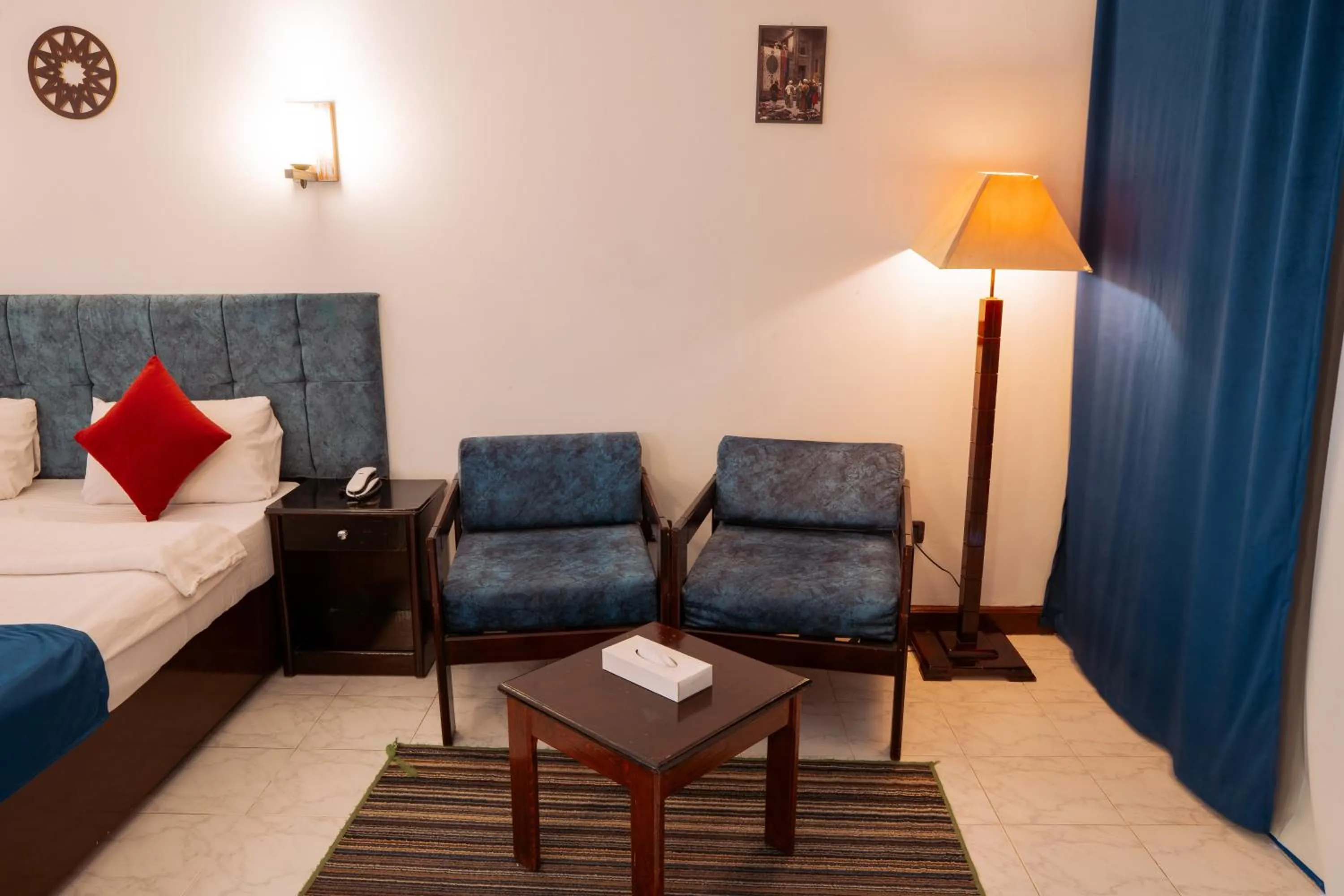 Seating area in El Khan Sharm Hotel