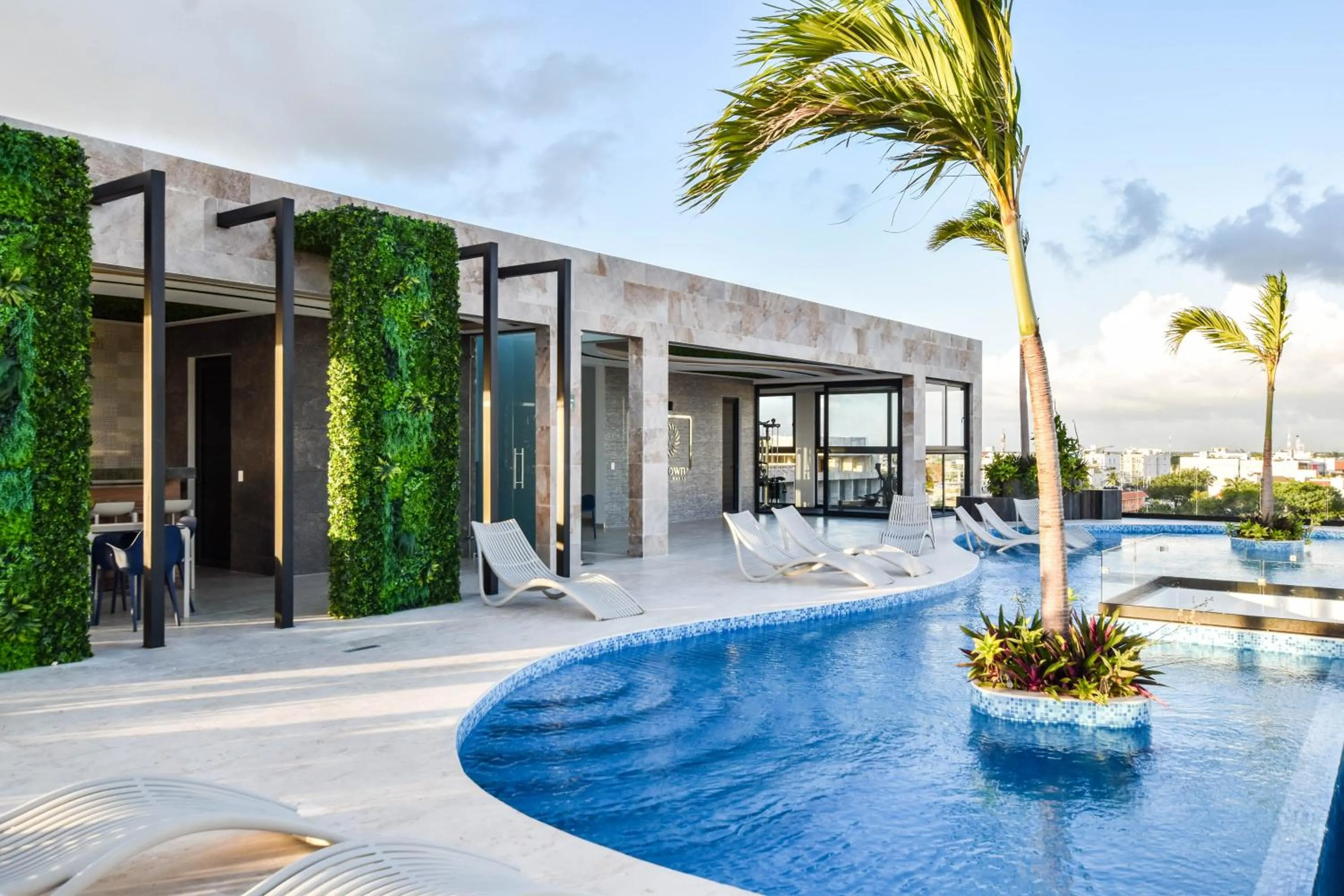 Pool view in Lil town Menesse by Casago