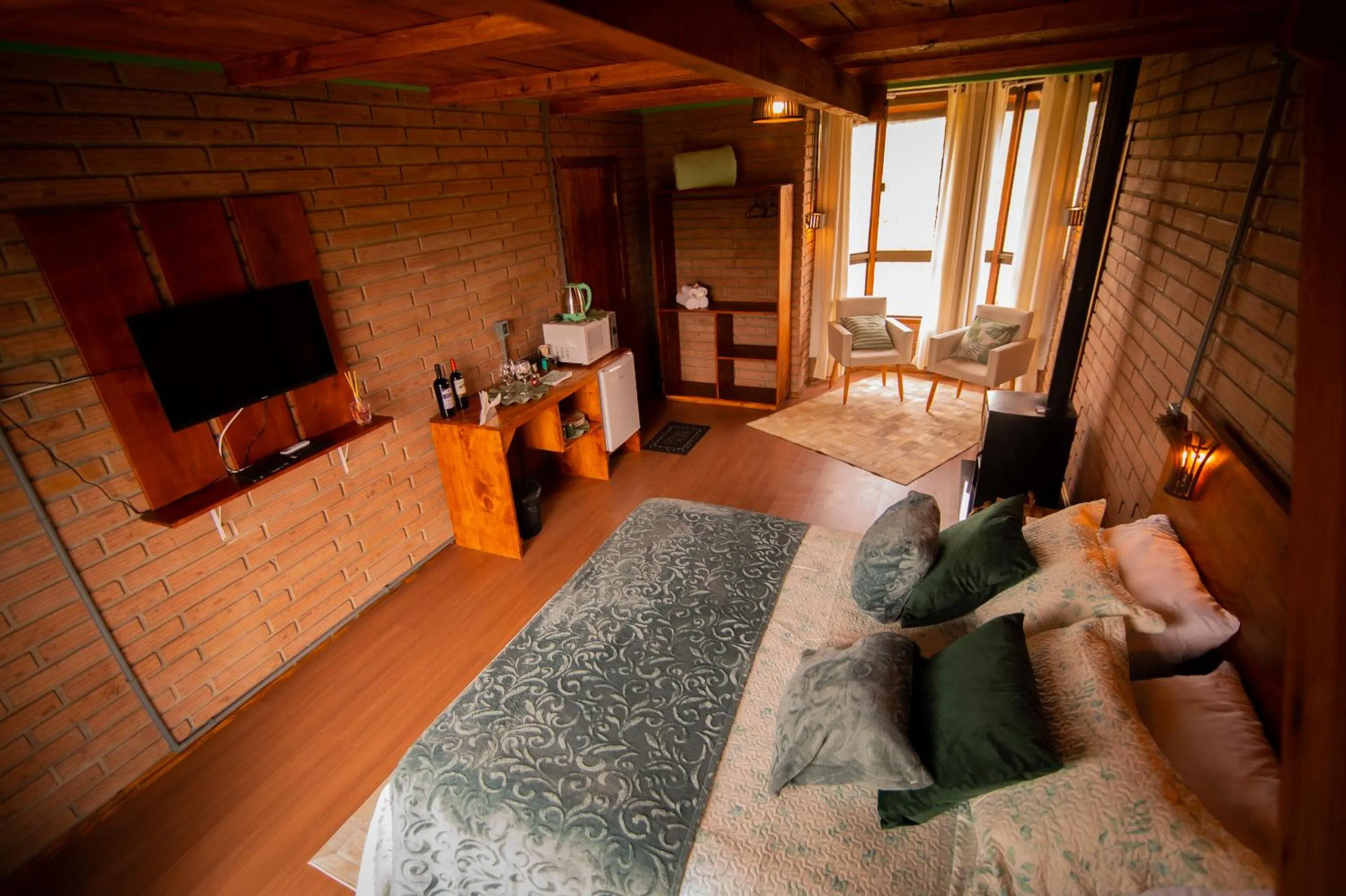 Bed in Chalés Corucacas