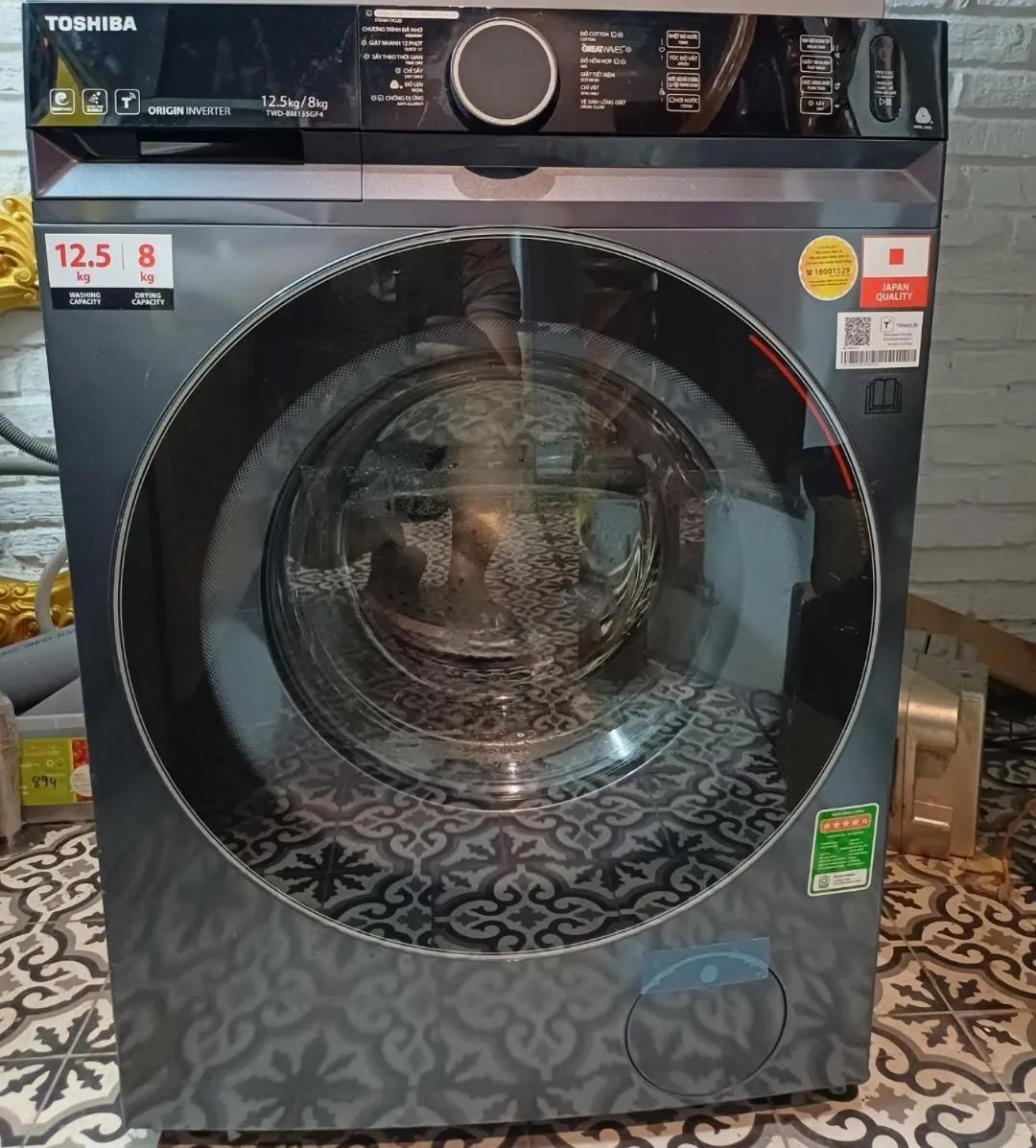 washing machine in Homestay Hostel Apartment Minh Lộc