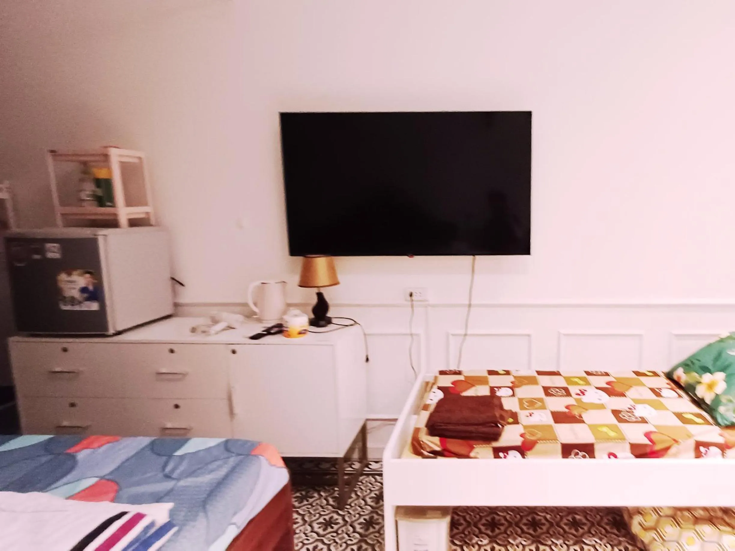 Communal lounge/ TV room, Bed in Homestay Hostel Apartment Minh Lộc