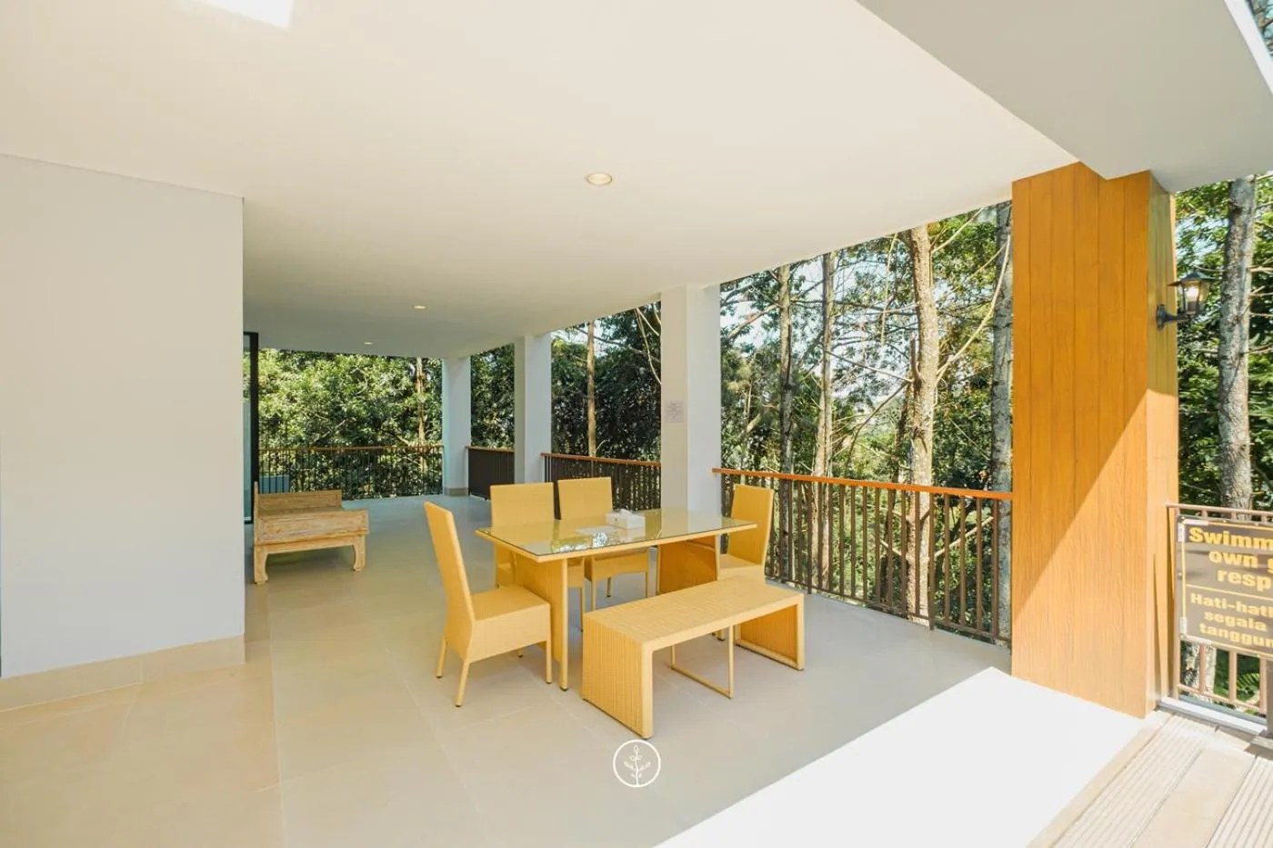 Balcony/Terrace in Atsuka Hill View Villa 8 bedrooms with a private heated swimming pool